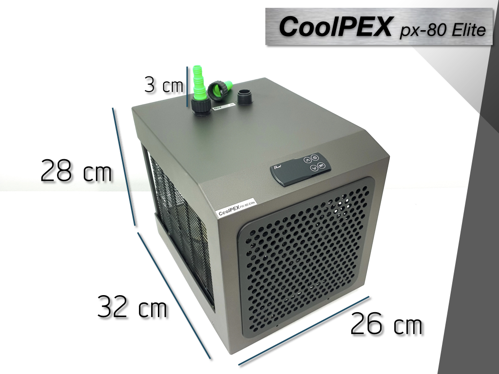 CoolPEX PX-80 Elite ชิลเลอร์ตู้ปลา 12" - 24"