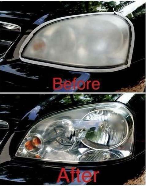 น้ำยาแลคเกอร์แบบพ่นไอเคลือบโคมไฟหน้า ขนาด 600ml ใช้ได้กับรถยนต์ 15-20คัน