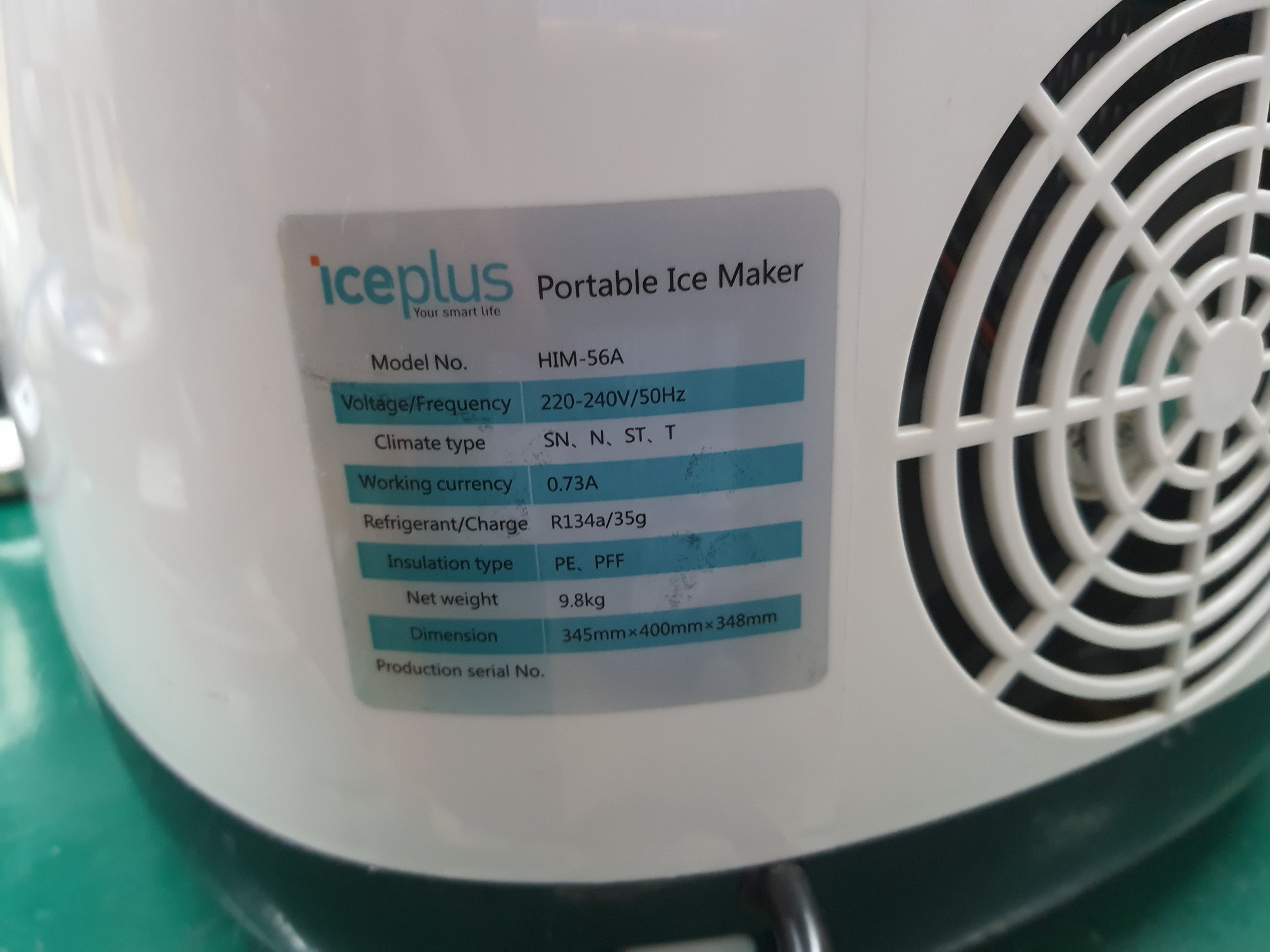 ซ่อมเครื่องทำน้ำแข็ง ยี่ห้อ ICEPLUS รุ่น HIM-56A อาการไม่ผลิตน้ำแข็ง