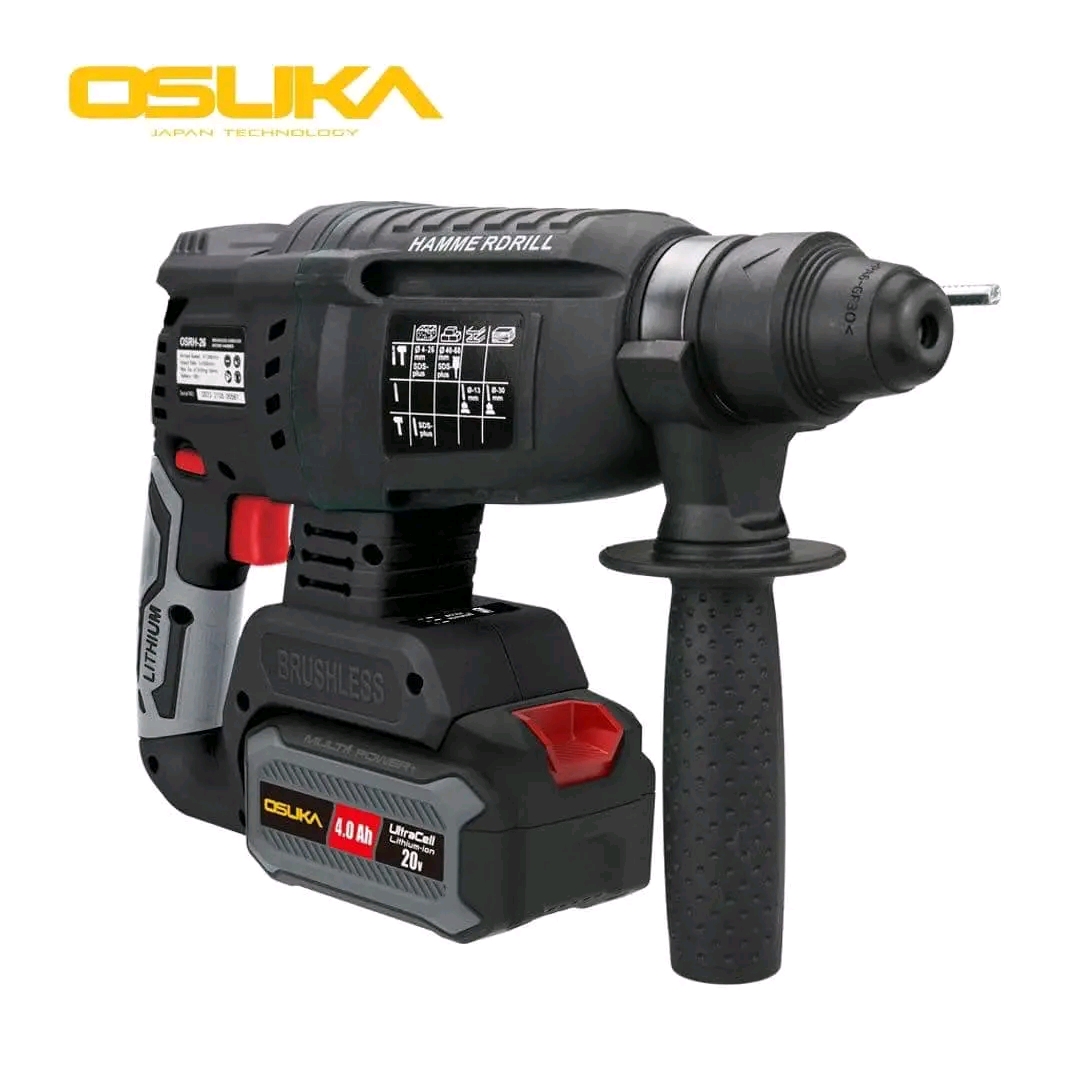 สว่านโรตารี่ไร้สาย 20V ยี่ห้อ OSUKA รุ่น OCRH851-M1 เจาะ สกัด เจาะกระแทก