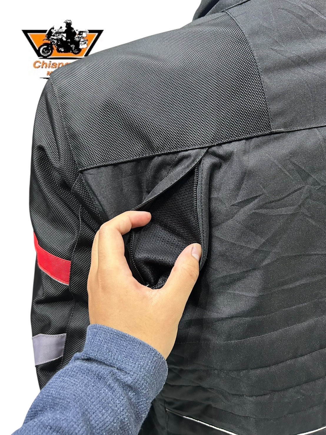 ชุดสำหรับขี่มอเตอร์ไซด์ (มือสอง) SET 039 ชุดทัวริ่ง เสื้อการ์ด + กางเกง ยี่ห้อ***Crane***