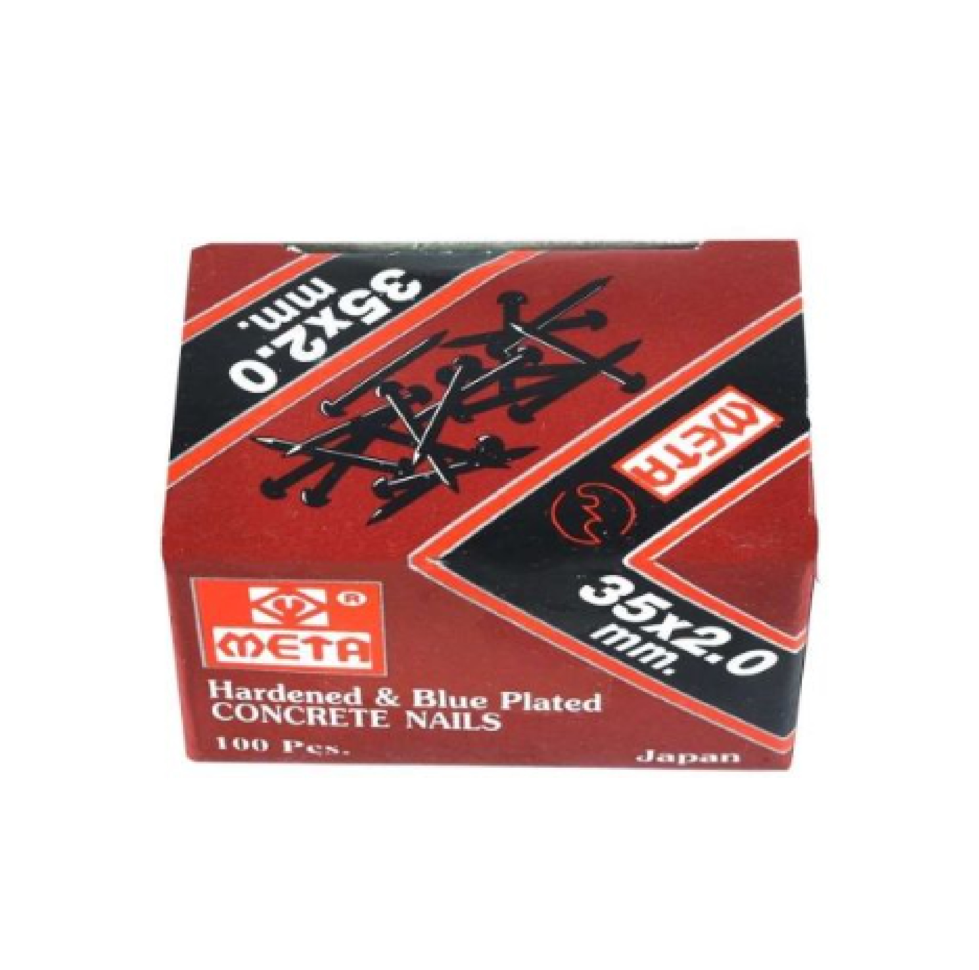 ตะปูคอนกรีตดำ 35 X 2 MM. META