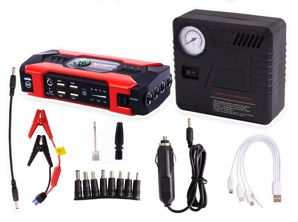 ชุดจั๊มสตารท์ Vergin VG28 แถมฟรี ประแจอเนกประสงค์ ไฟฉายคาดหัว