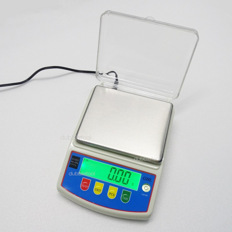 เครื่องชั่งดิจิตอล เครื่องชั่งทองดิจิตอล ทศนิยม2ตำแหน่ง Digital Scale 1000g/0.01g รุ่นDJ1002C ยี่ห้อGHL