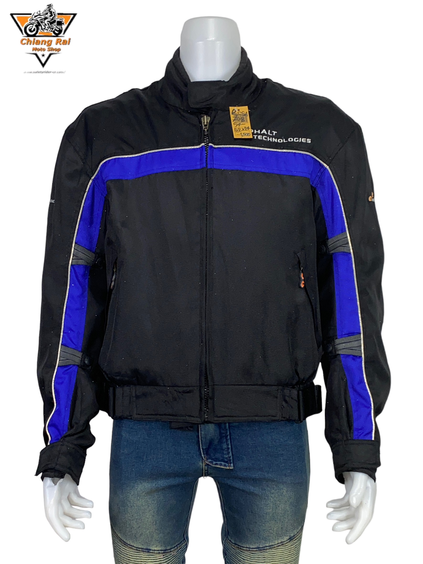 เสื้อขี่มอเตอร์ไซด์( มือสอง) RCSA 708: อก 52-54" ยาว 24" (XL-2XL)**SPOOL**