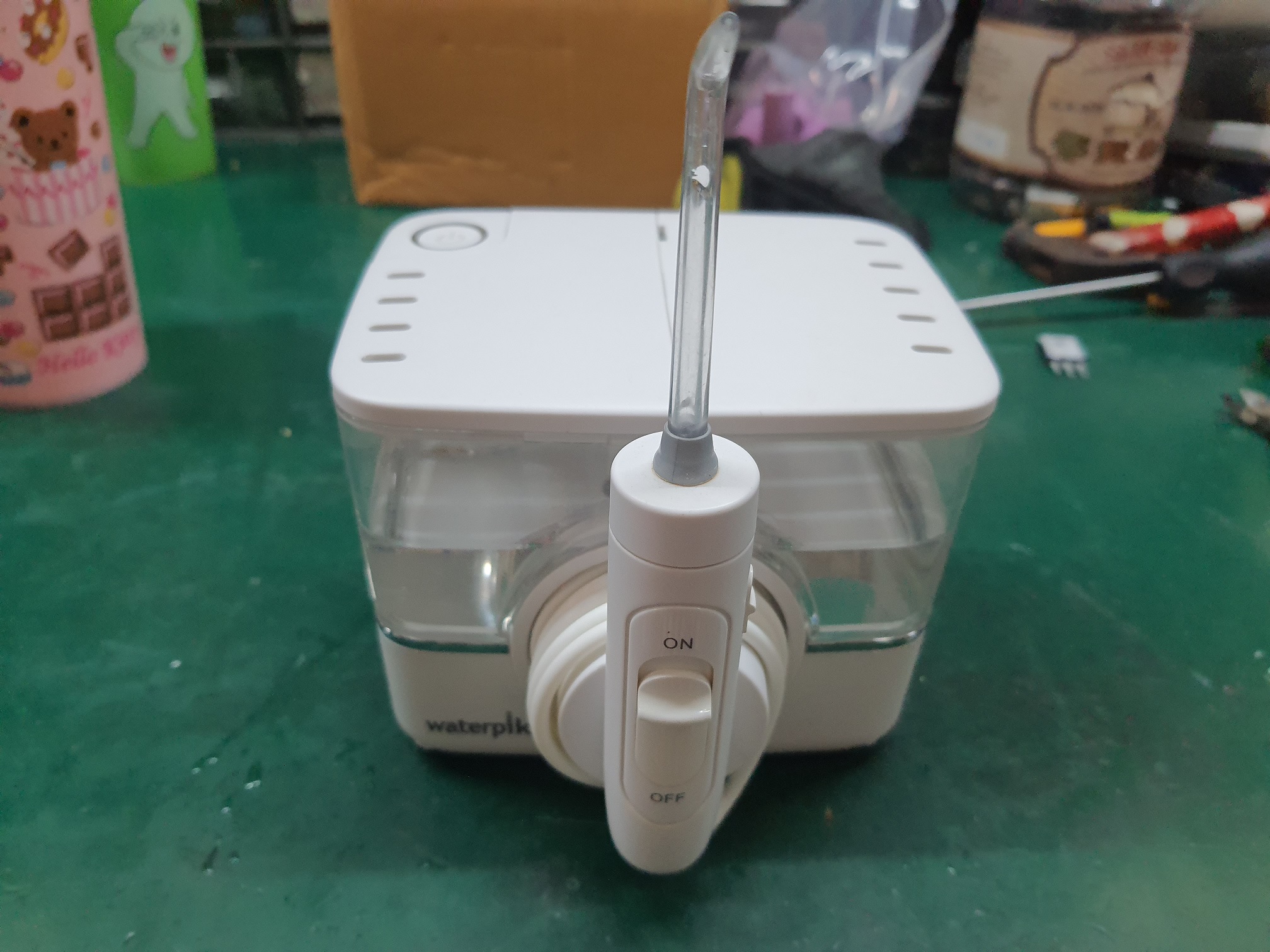 ซ่อมเครื่องฉีดน้ำทำความสะอาดฟัน ยี่ห้อ Waterpik รุ่น WF-12W อาการเครื่องไม่ทำงาน
