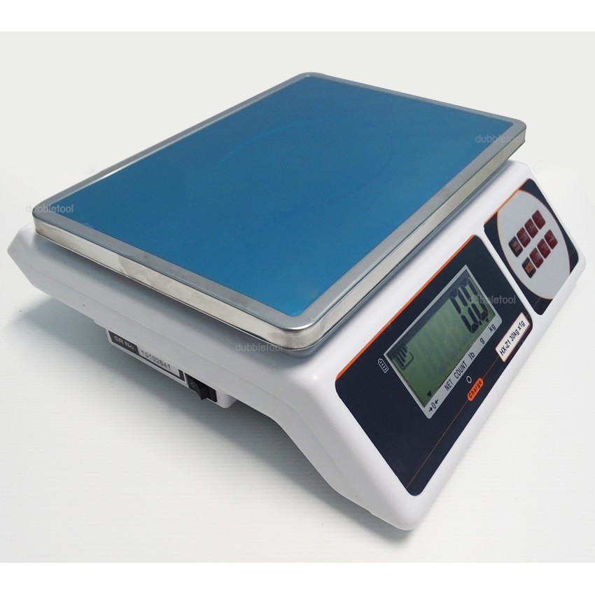 Electronic Scale เครื่องชั่งดิจิตอลแบบตั้งโต๊ะ รุ่น JZA 30kg/1g มีแบตเตอรี่ในตัว