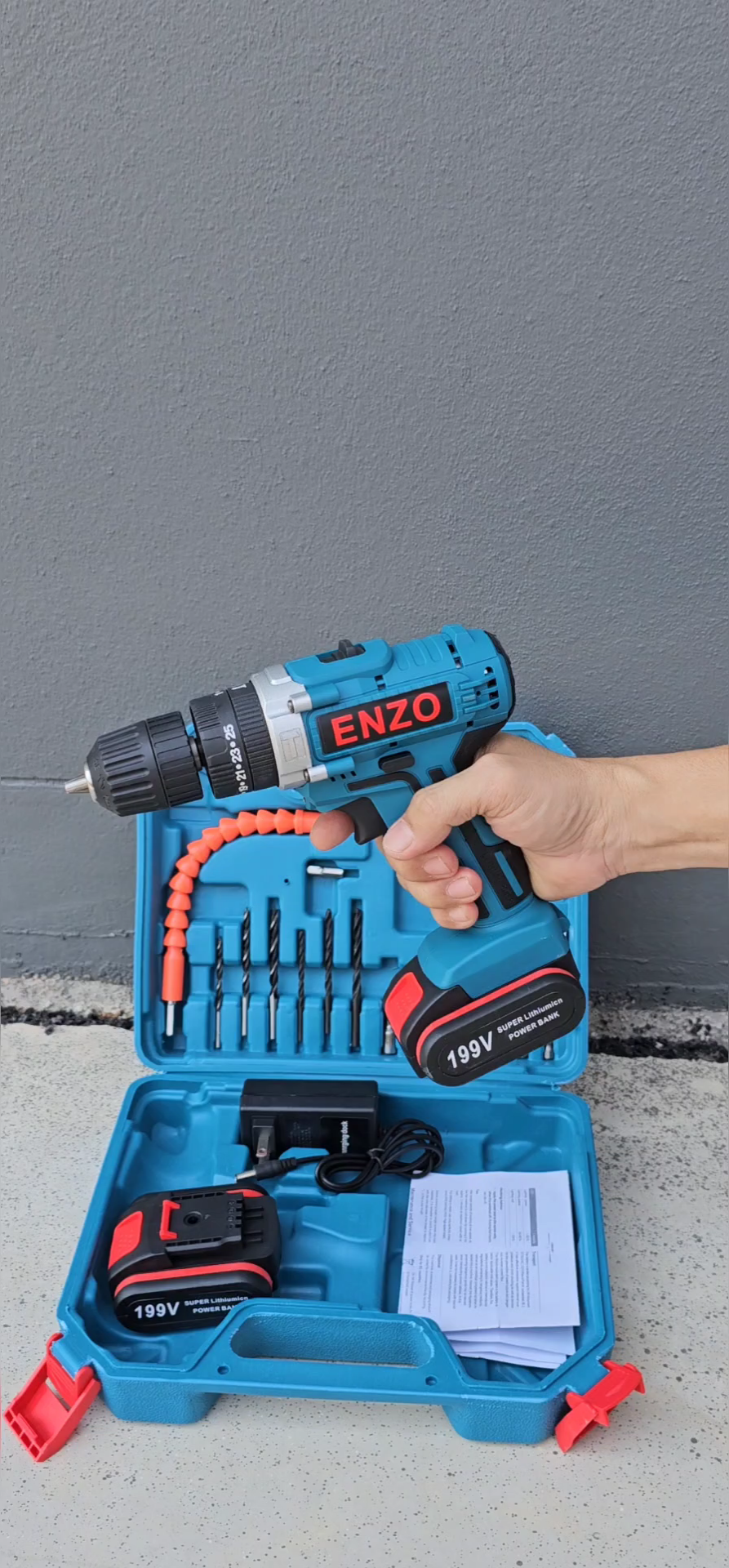 สว่านแบตกระแทก ยี่ห้อ ENZO 199V