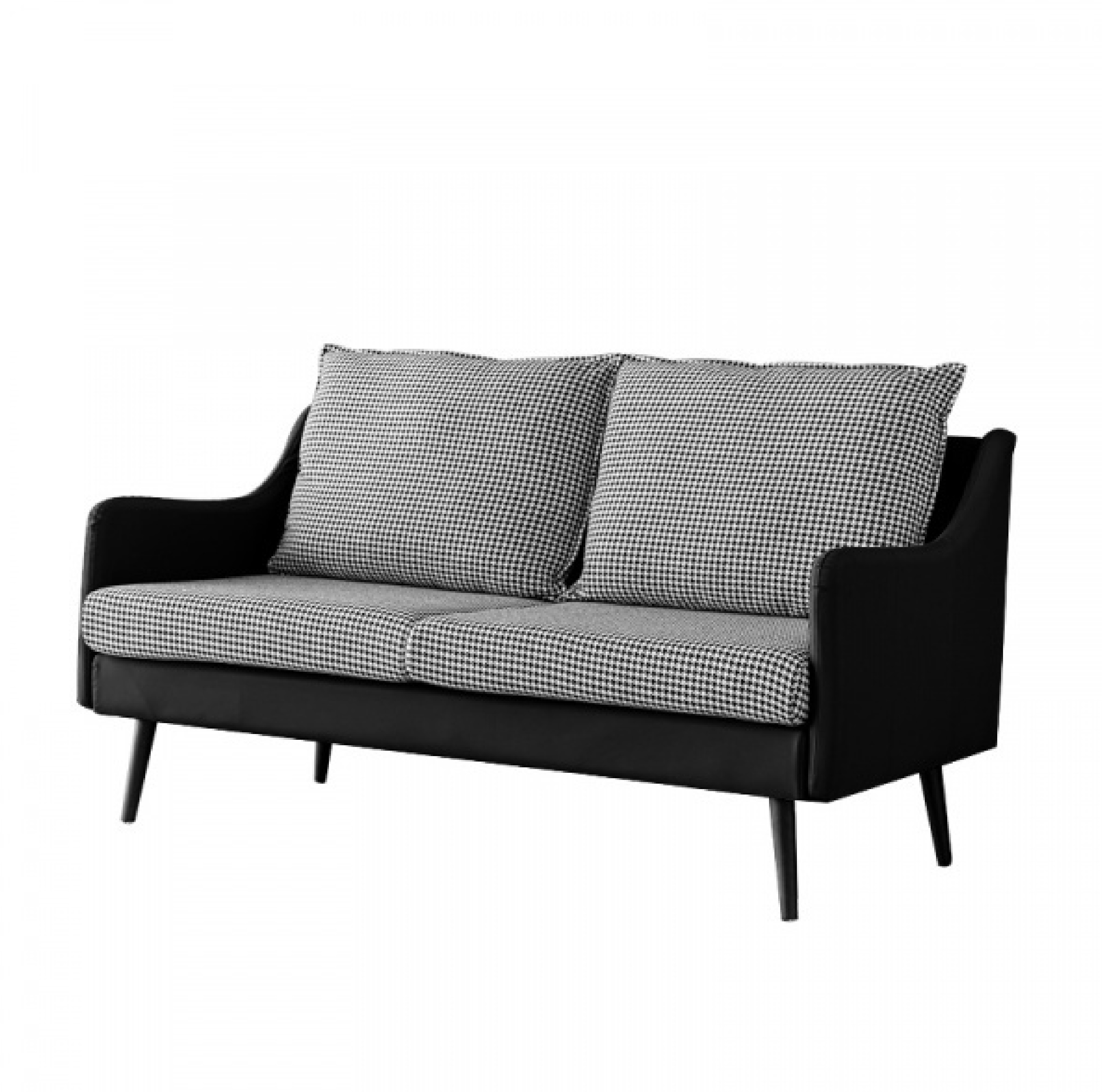 PULITO โซฟา 2ที่นั่ง ขนาด 72x150x57 ซม. รุ่น BLACKHOUND สีดำ