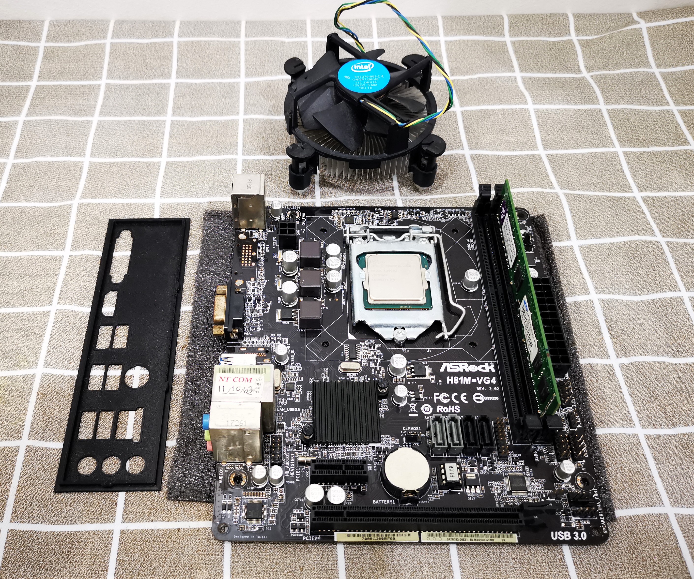 เซ็ตมัดรวม บอร์ด H81M + i5 4460 + Ram 4GB