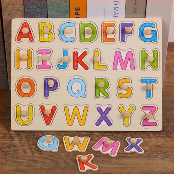 ของเล่นไม้ กระดานไม้ A-Z