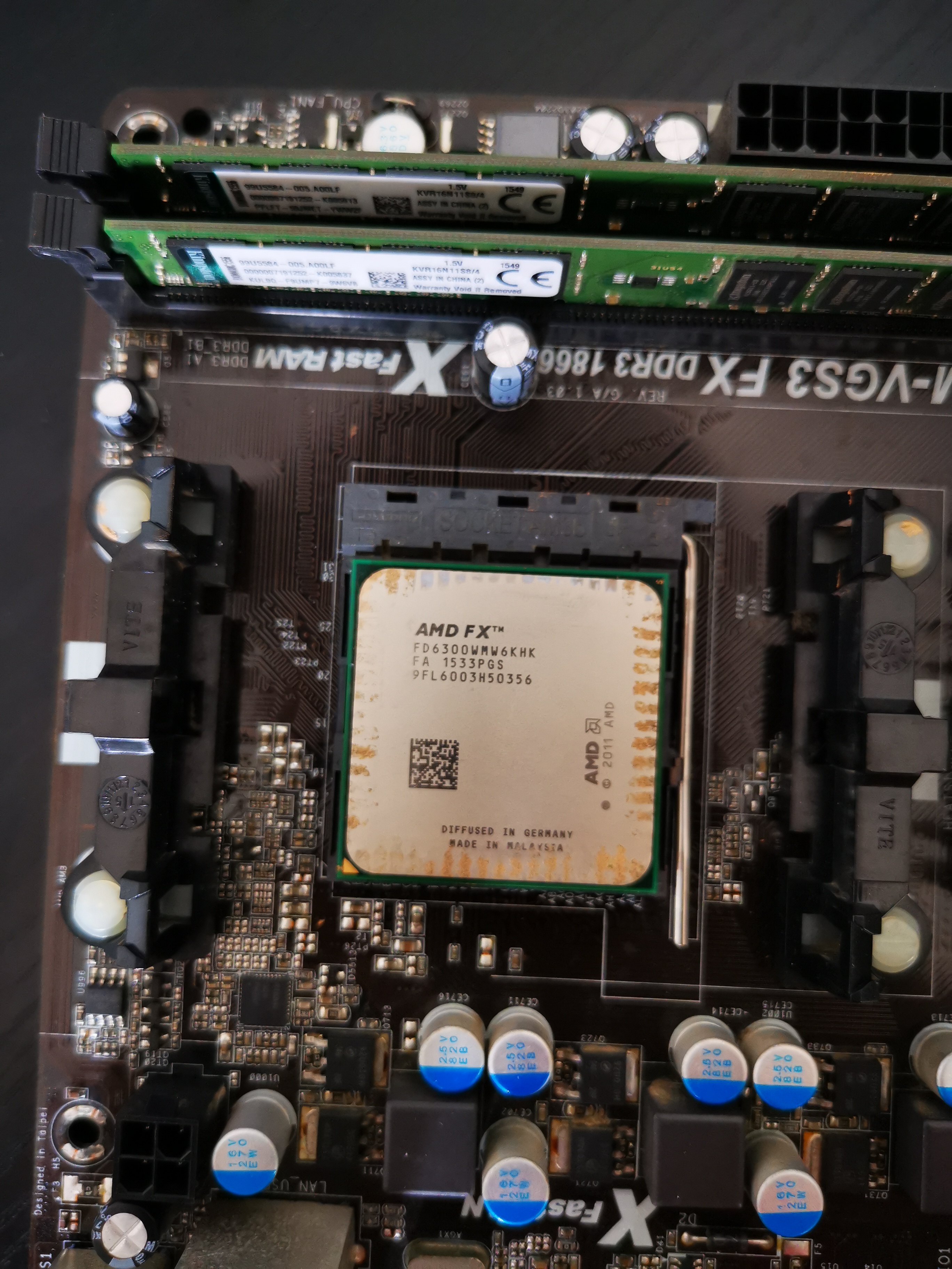 ยกเซ็ต FX 6300 +Ram 8G + การ์ดจอ Geforce N210