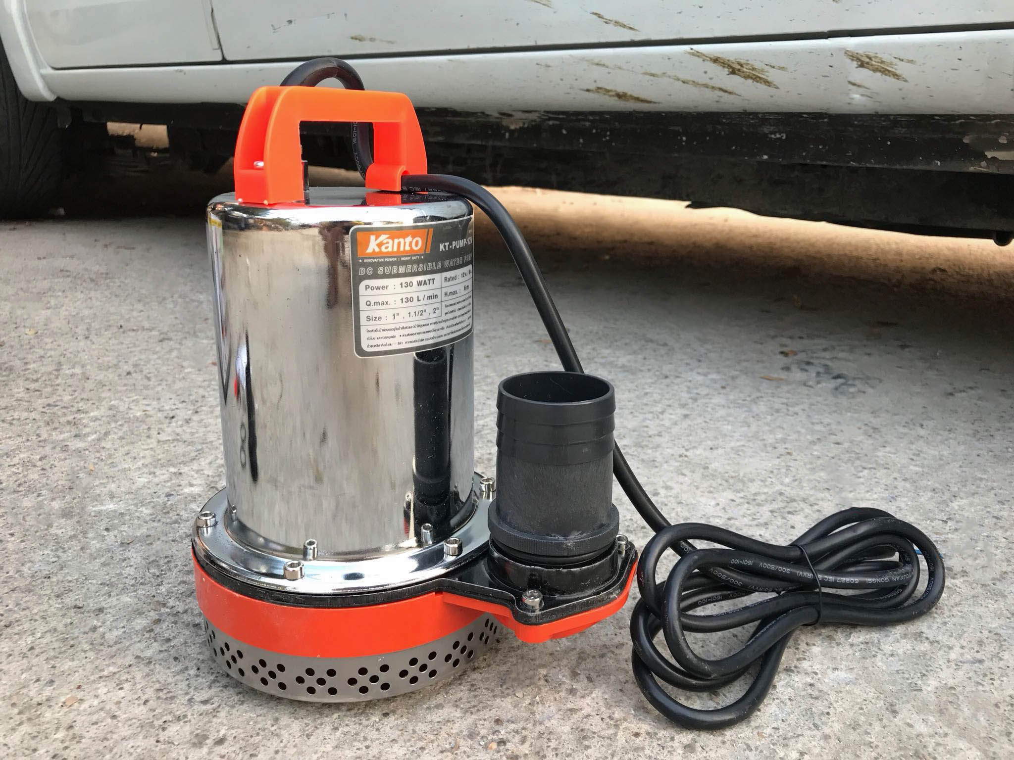 ปั๊มน้ำแบบแช่(ไดโว่) DC 12V และ 24V สแตนเลส