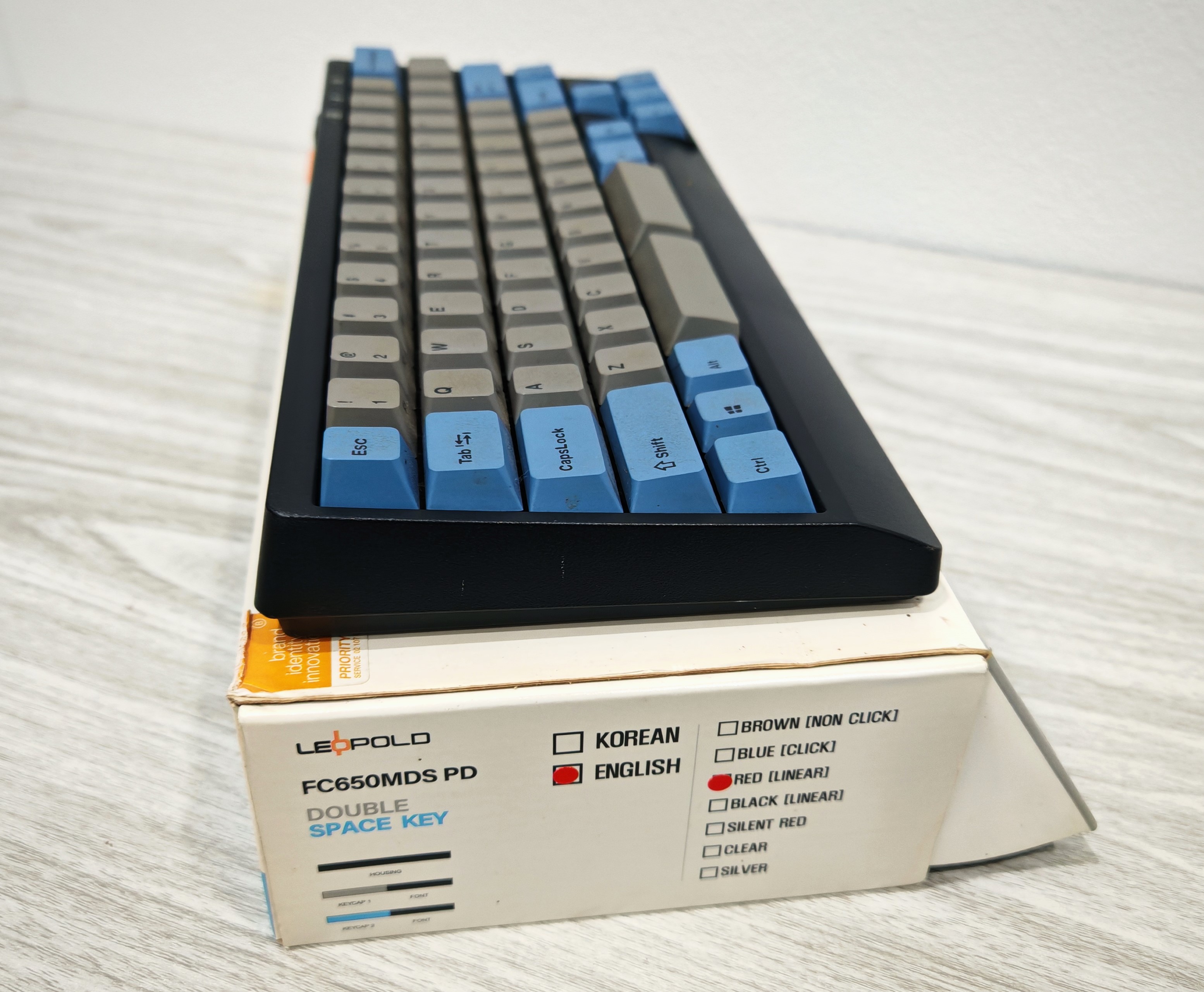 Keyboard LEOPOLD FC650MDS PD MX Brown Switch Gray Blue (EN)