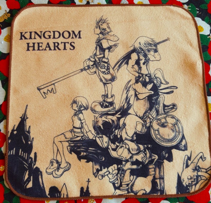 ผ้าเช็ดหน้า BANDAI Kingdom Hearts x Disney มิกกี้เม้าส์ โดนัลด์ดักซ์ 20 Th Anniversary จากญี่ปุ่นสกรีนสวยมากๆ Size : 25 x 25 cm