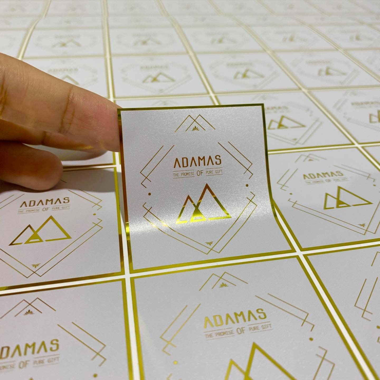 สติ๊กเกอร์ฉลากสินค้าฟรอยทอง ฟอยล์