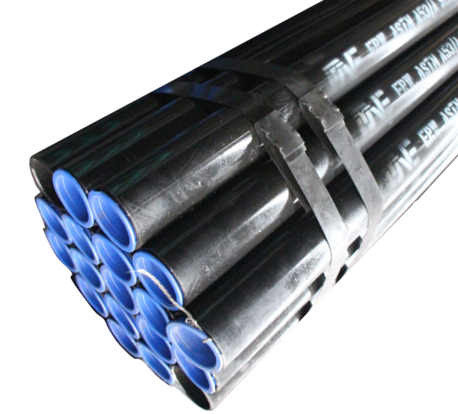ท่อเหล็กดำ Black Steel Pipe ERW : ASTM A-53 grade A 5 นิ้ว 6.55 มม. 130.59 กก.