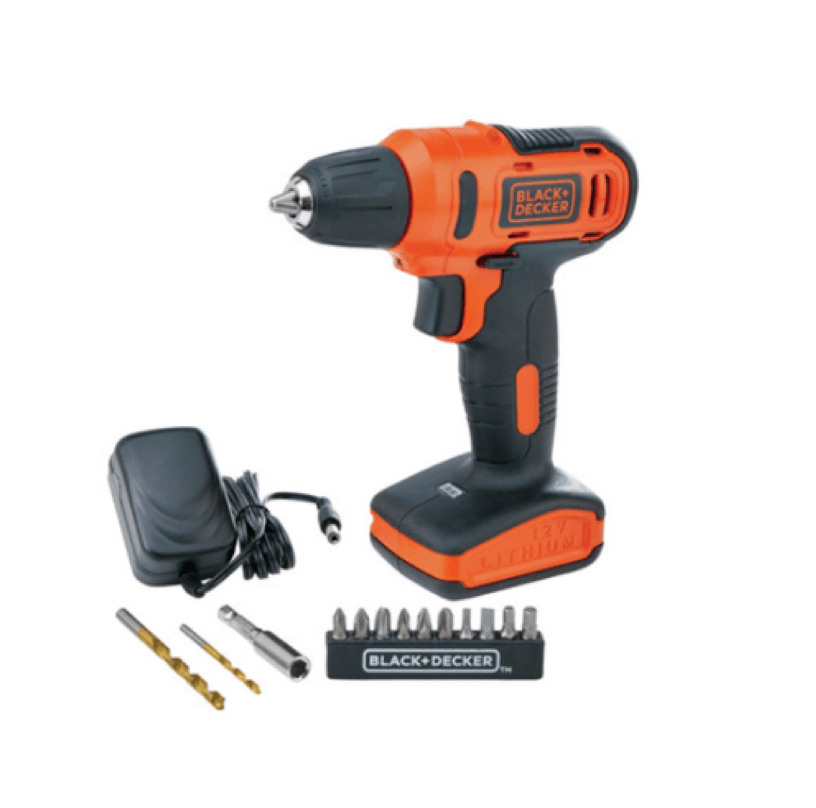 BLACK+DECKER สว่านไฟฟ้าไร้สาย 10มม. 12V รุ่น LD12SP-B1