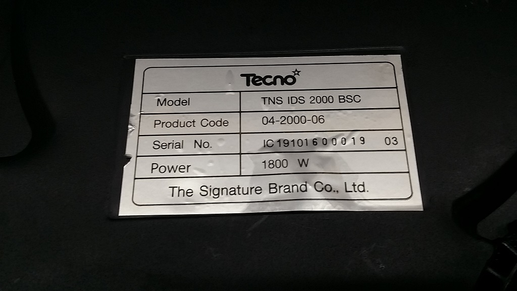 ซ่อมเตาแม่เหล็กไฟฟ้า ยี่ห้อ TECNO รุ่น TNS IDS 2000 BSC อาการเปิดไม่ติดเครื่องไม่ทำงาน