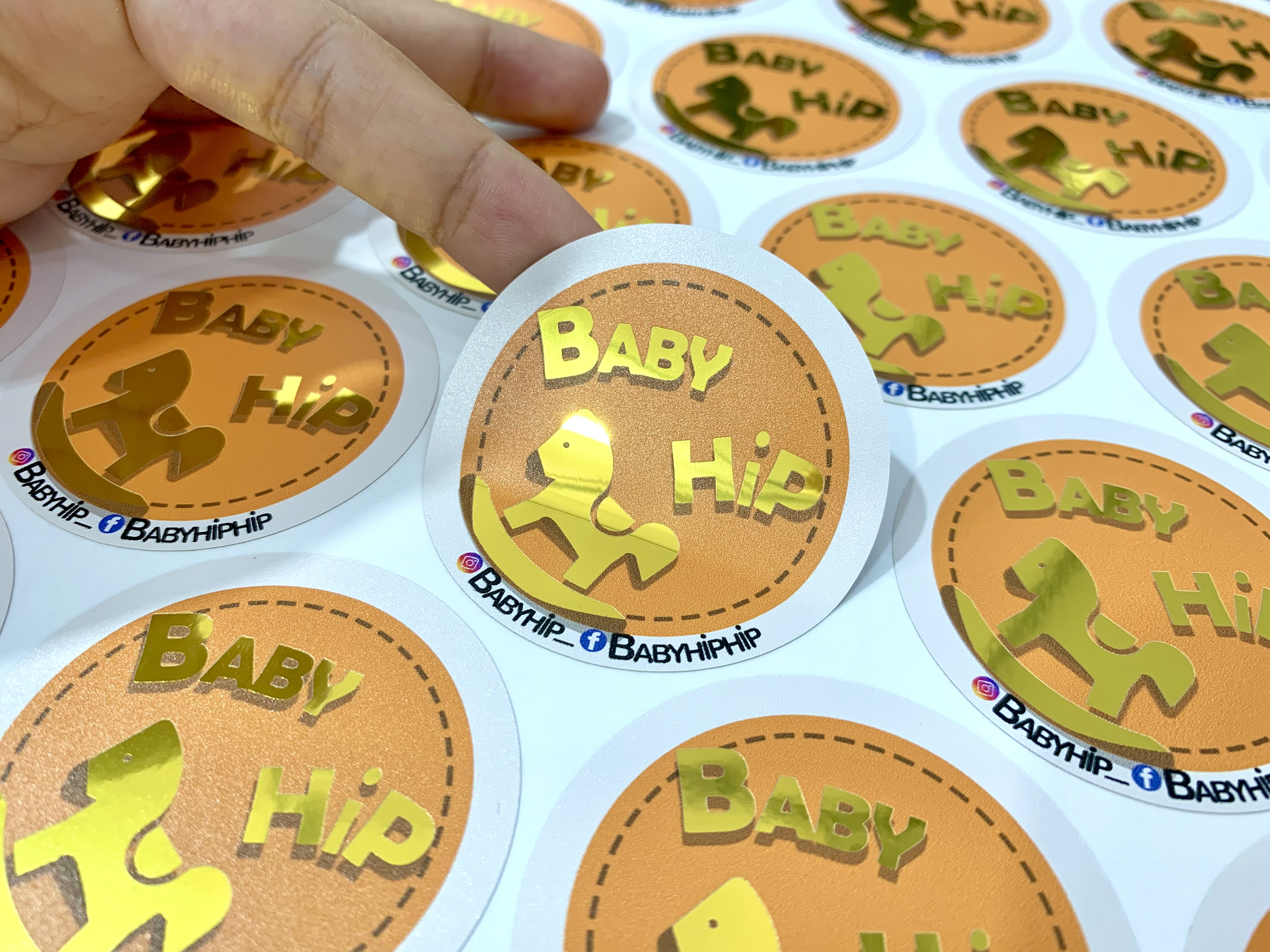 สติ๊กเกอร์ฉลากสินค้าฟรอยทอง ฟอยล์