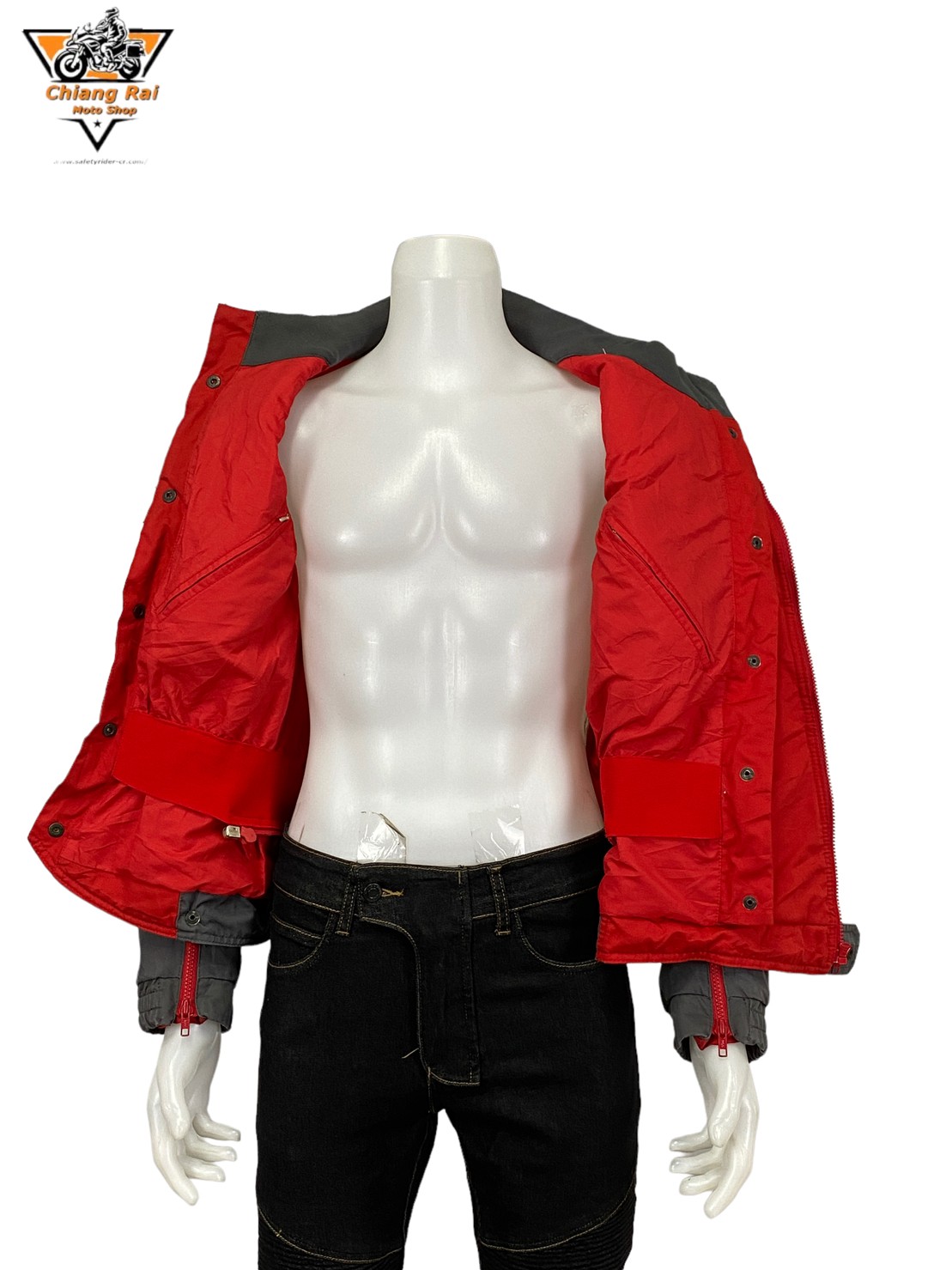 เสื้อขี่มอเตอร์ไซด์( มือสอง) RCSA 559: อก 52" ยาว 25" (XL) **BMW** (ไม่มีการ์ดหลัง)