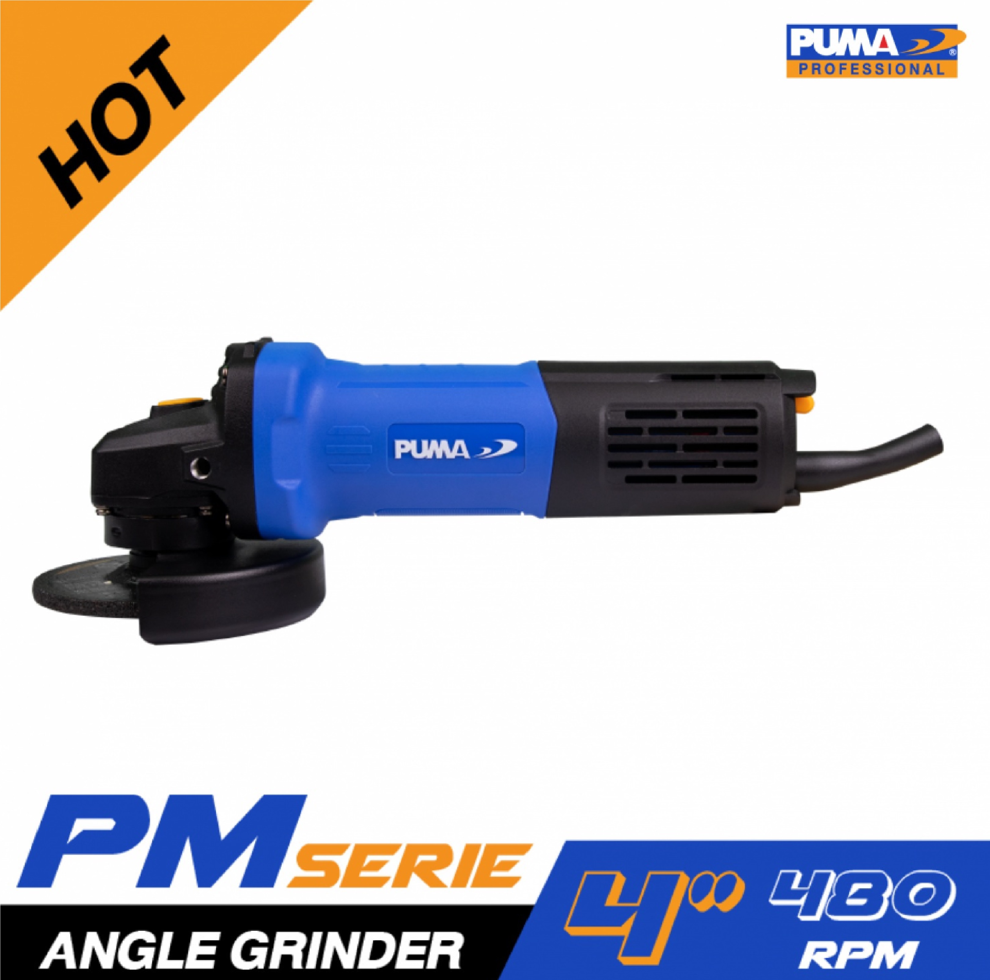 PUMA เครื่องเจียร์ 4 นิ้ว 800W รุ่น PM-480AG