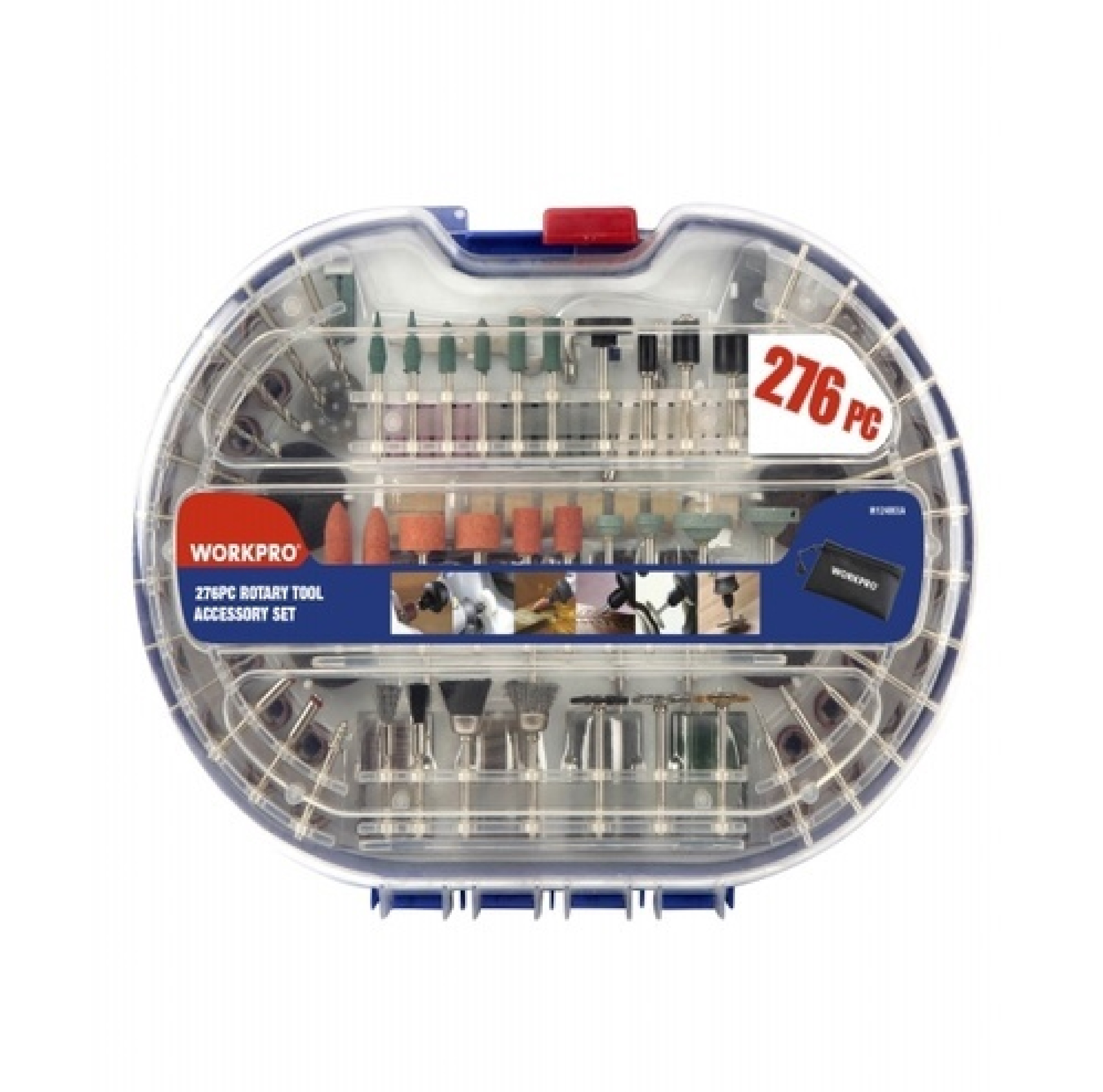WORKPRO ชุดอุปกรณ์เสริมเครื่องเจียร์จิ๋ว 276ชิ้น รุ่น W124003