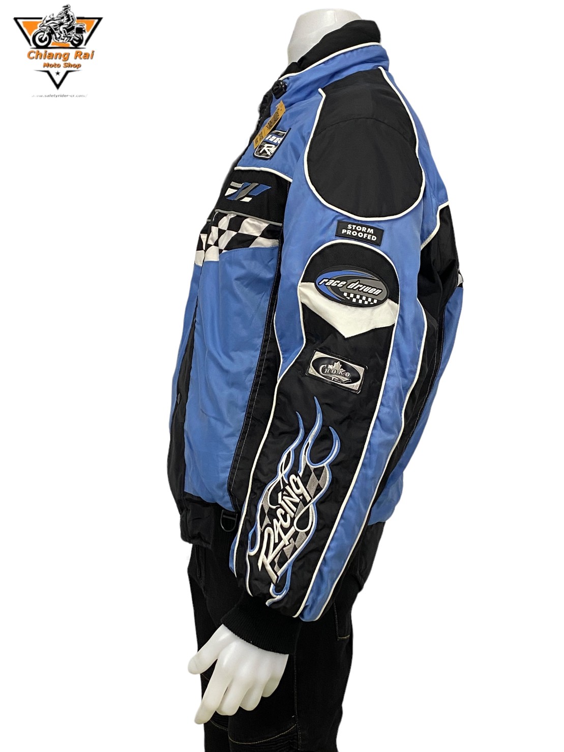 เสื้อขี่มอเตอร์ไซด์( มือสอง) RCSA 534: อก 50" ยาว 27" (XL) **HOTRIDER**