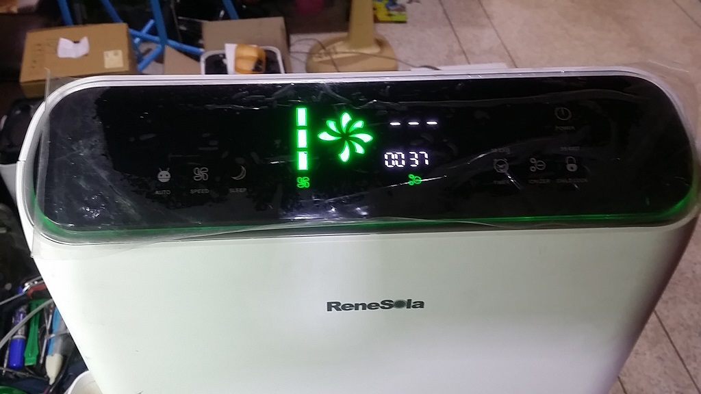 ซ่อมเครื่องฟอกอากาศ ยี่ห้อ RENESOLA รุ่น AP-80A38 อาการเปิดไม่ติด