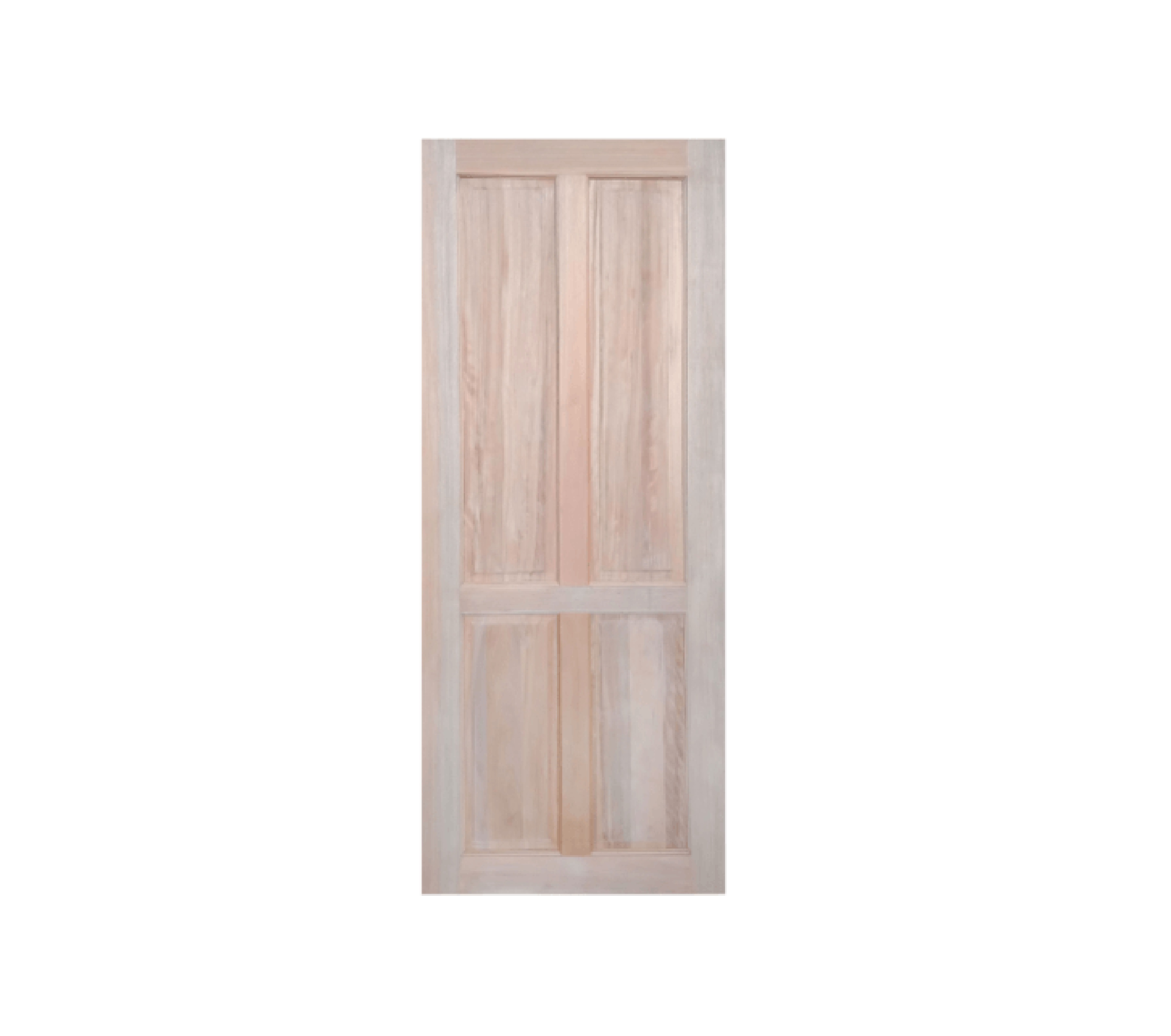 ประตูไม้แดง บานทึบ 4ฟัก MYS-MD4 (4P) 80x200ซม. GREATWOOD