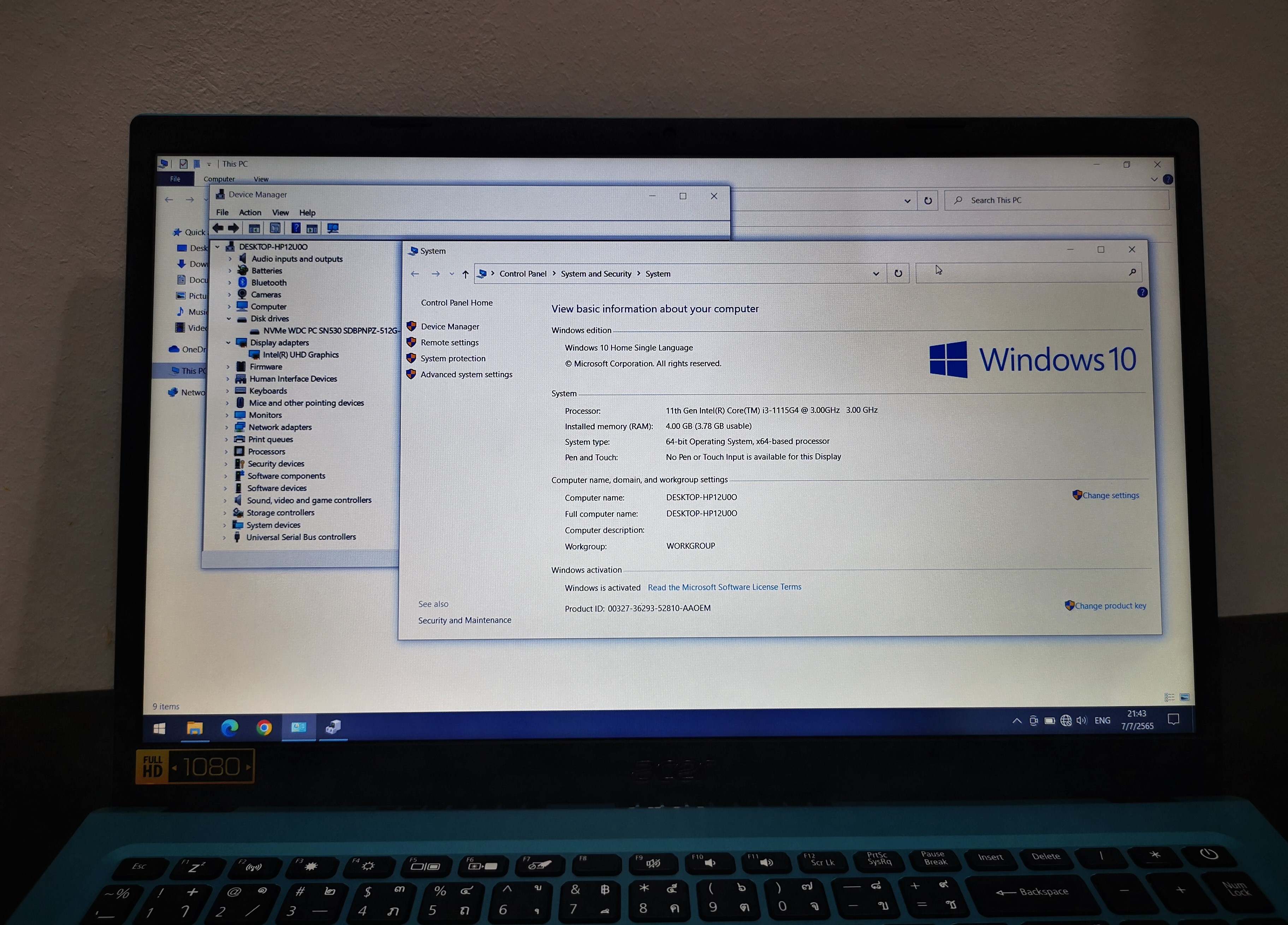 Acer Aspire 3 A315-58-341E