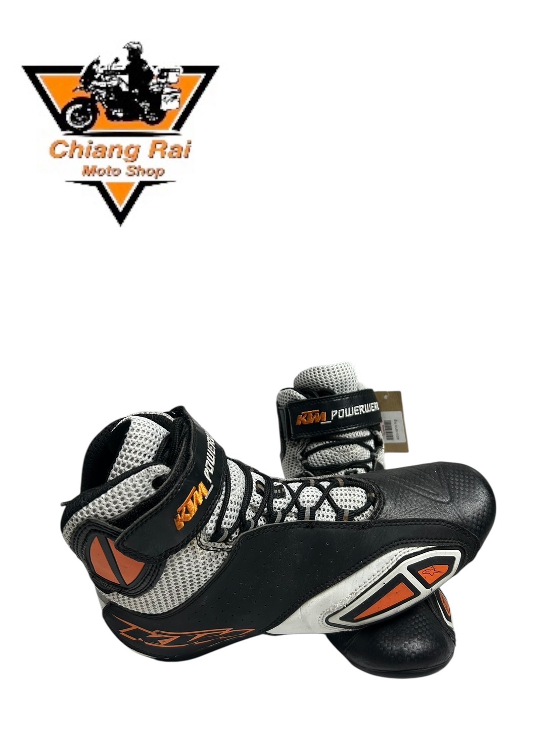 รองเท้าขี่มอเตอร์ไซด์( มือสอง) RCBT-014 Size ขนาดจากป้าย 42:EUR / 8:UK / 26.5:Cm.(KTM)