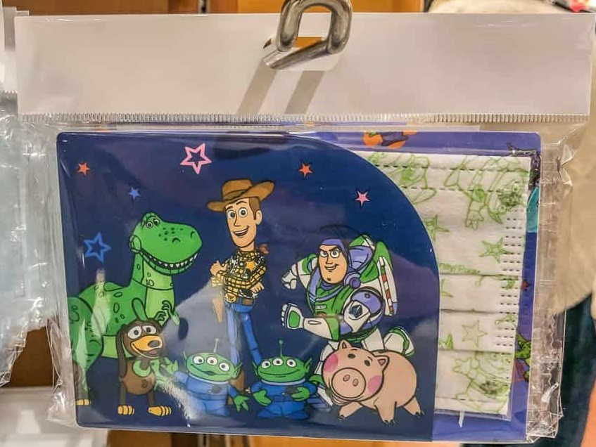 Disney Store Disney Toy story ซองใส่แมส + หน้ากาก ทอยสตอรี่ 7 ชิ้น (มีซองแยก) ของแท้จากดิสนีย์สโตร์ญี่ปุ่น size หน้ากาก : 12.5 x 8 cm