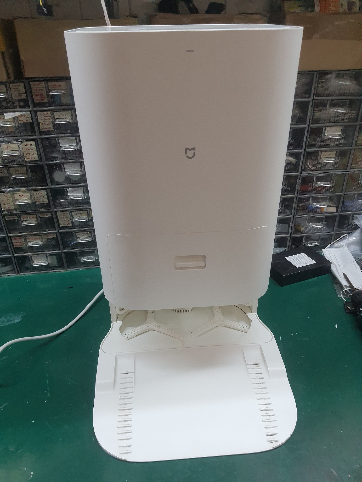 ซ่อมหุ่นยนต์ดูดฝุ่น ยี่ห้อ Xiaomi Mijia รุ่น JZ2201 อาการไม่ดูดน้ำและไม่ทำความสะอาดผ้าถูพื้น
