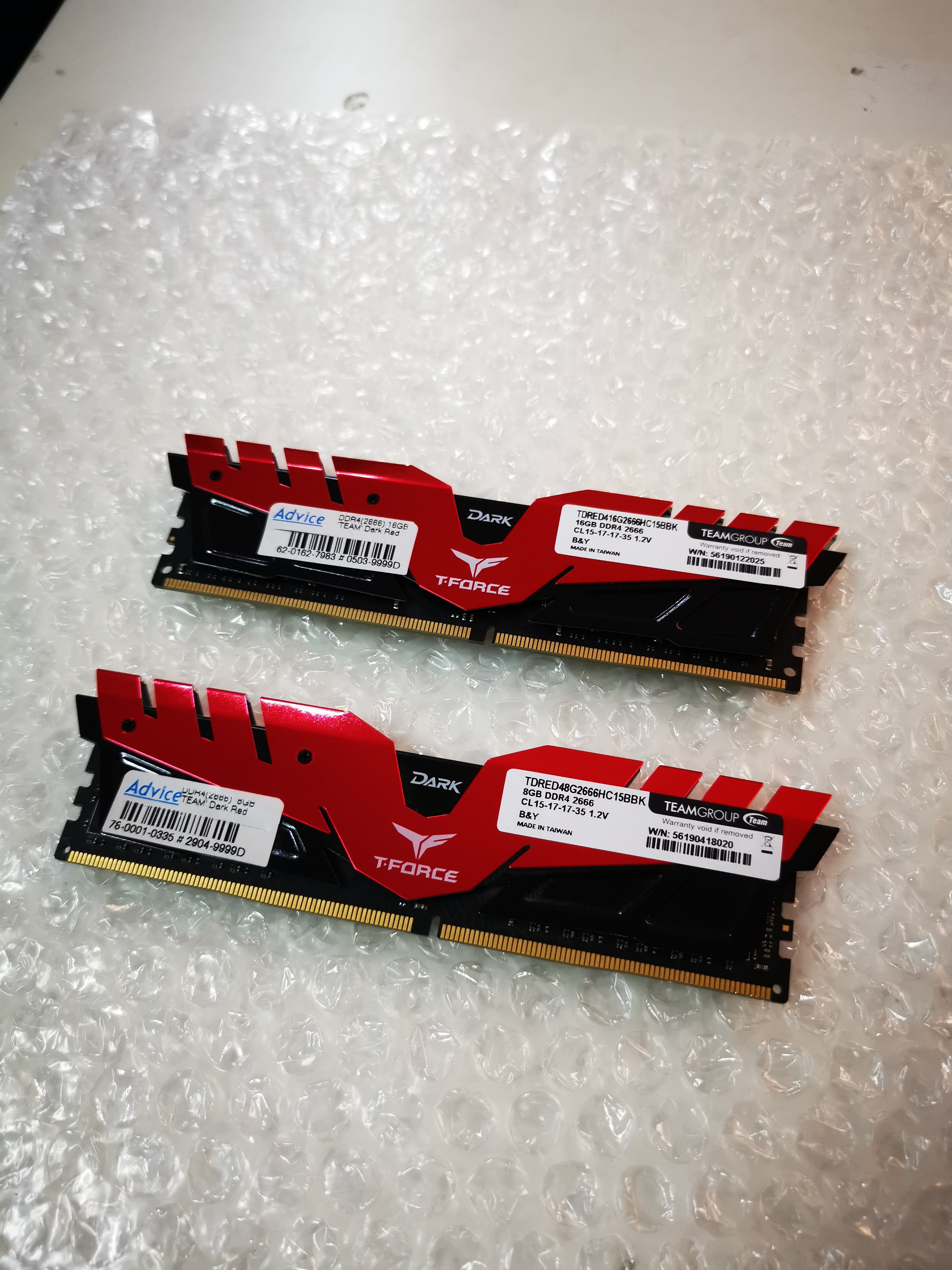 Ram Team (Dark/Red) DDR4 16GB(16*1)/2666