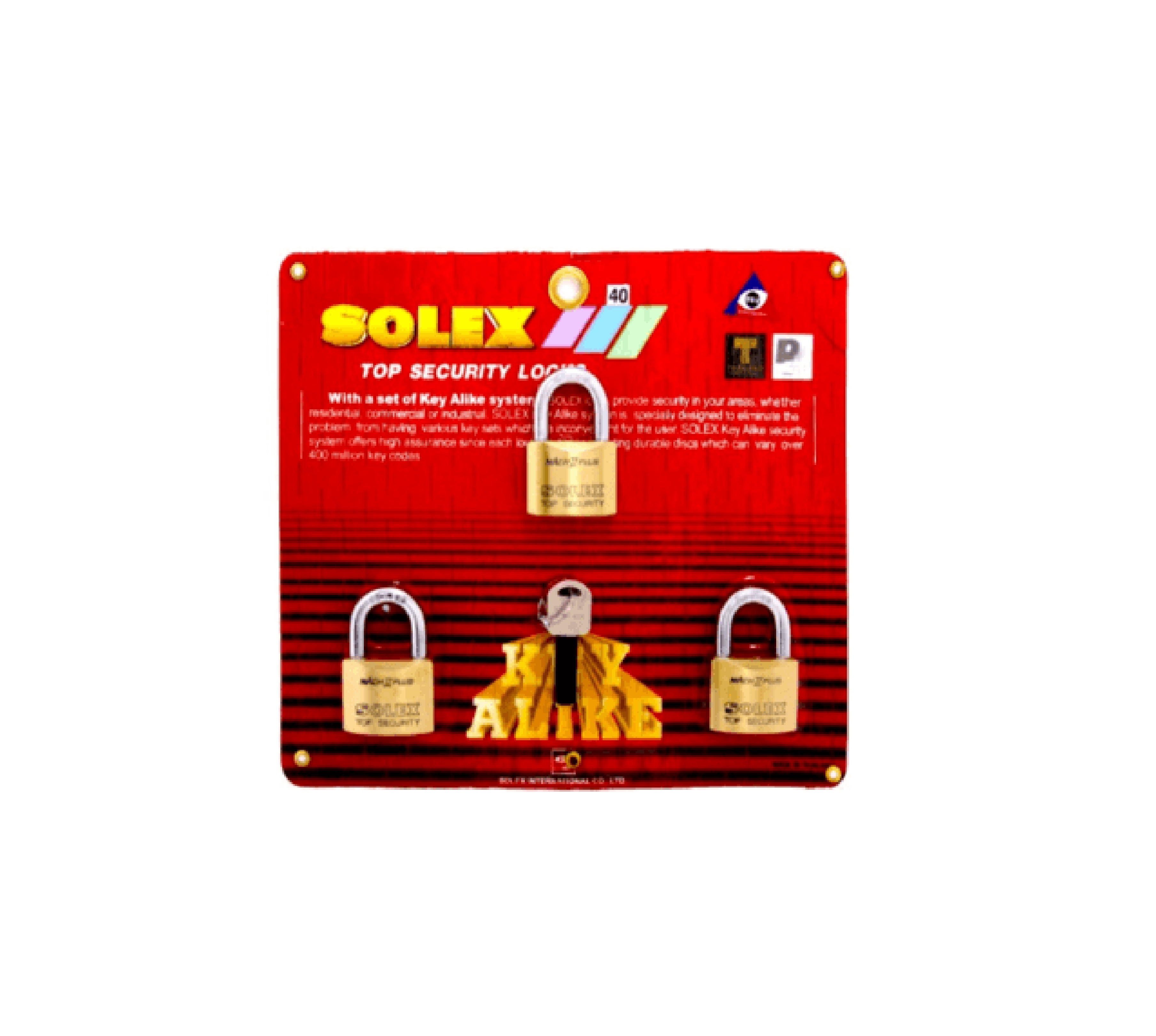 KEY ALIKE 3:1 MACH II L 40 MM SOLEX