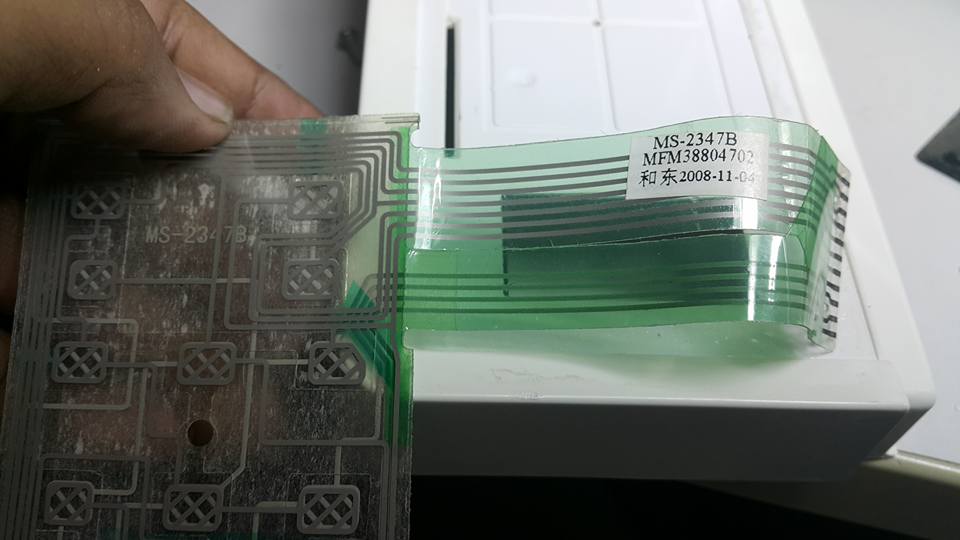 ซ่อมไมโครเวฟ ยี่ห้อ LG รุ่น MS2447BW อาการกดปุ่ม START และปุ่ม Q START ไม่ได้