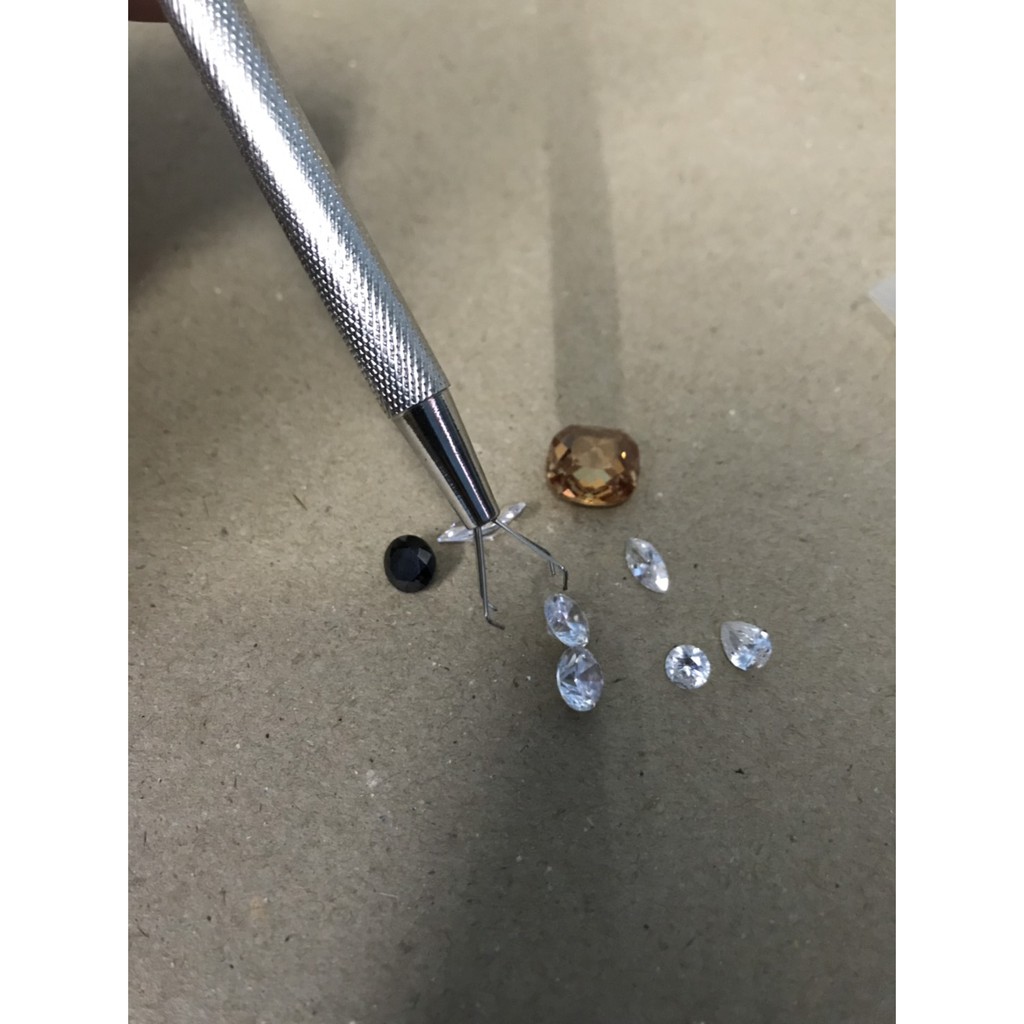 ปากกาจับเพชร พลอย ปากคีบเพชร 4 ขา ปากคีบแมงมุม