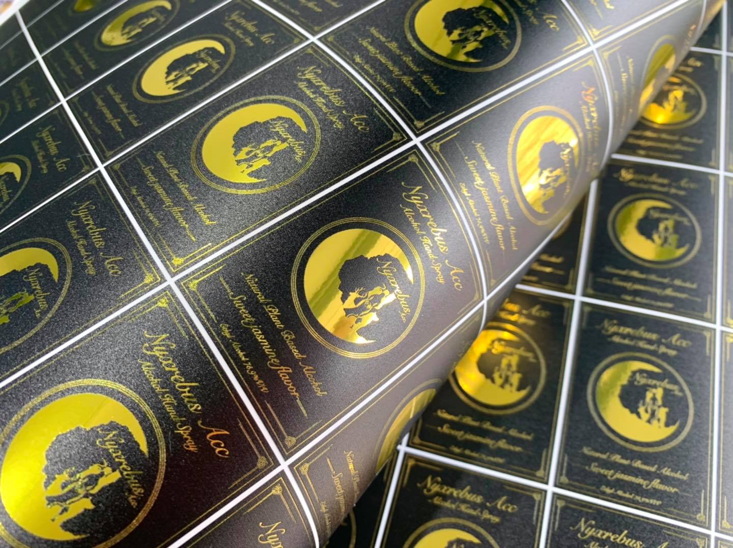 สติ๊กเกอร์ฉลากสินค้าฟรอยทอง ฟอยล์