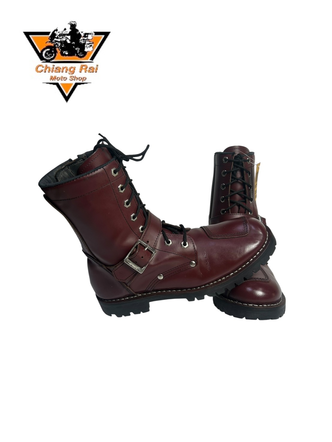 รองเท้าขี่มอเตอร์ไซด์( มือสอง) RCBT-114 Size ขนาดจากป้าย 41:EUR / 7.5:UK / 26.5:Cm.(Avirex)