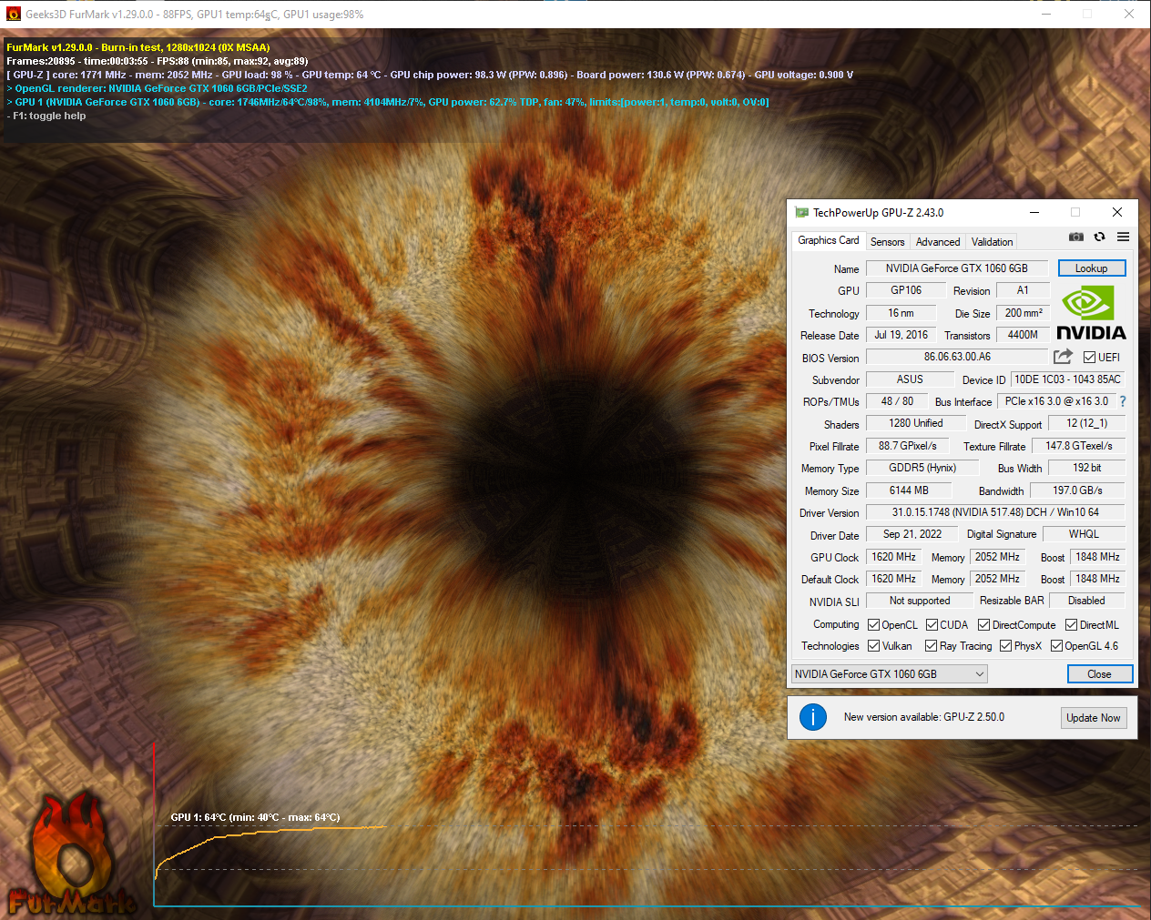 Asus Strix GTX 1060 6GB