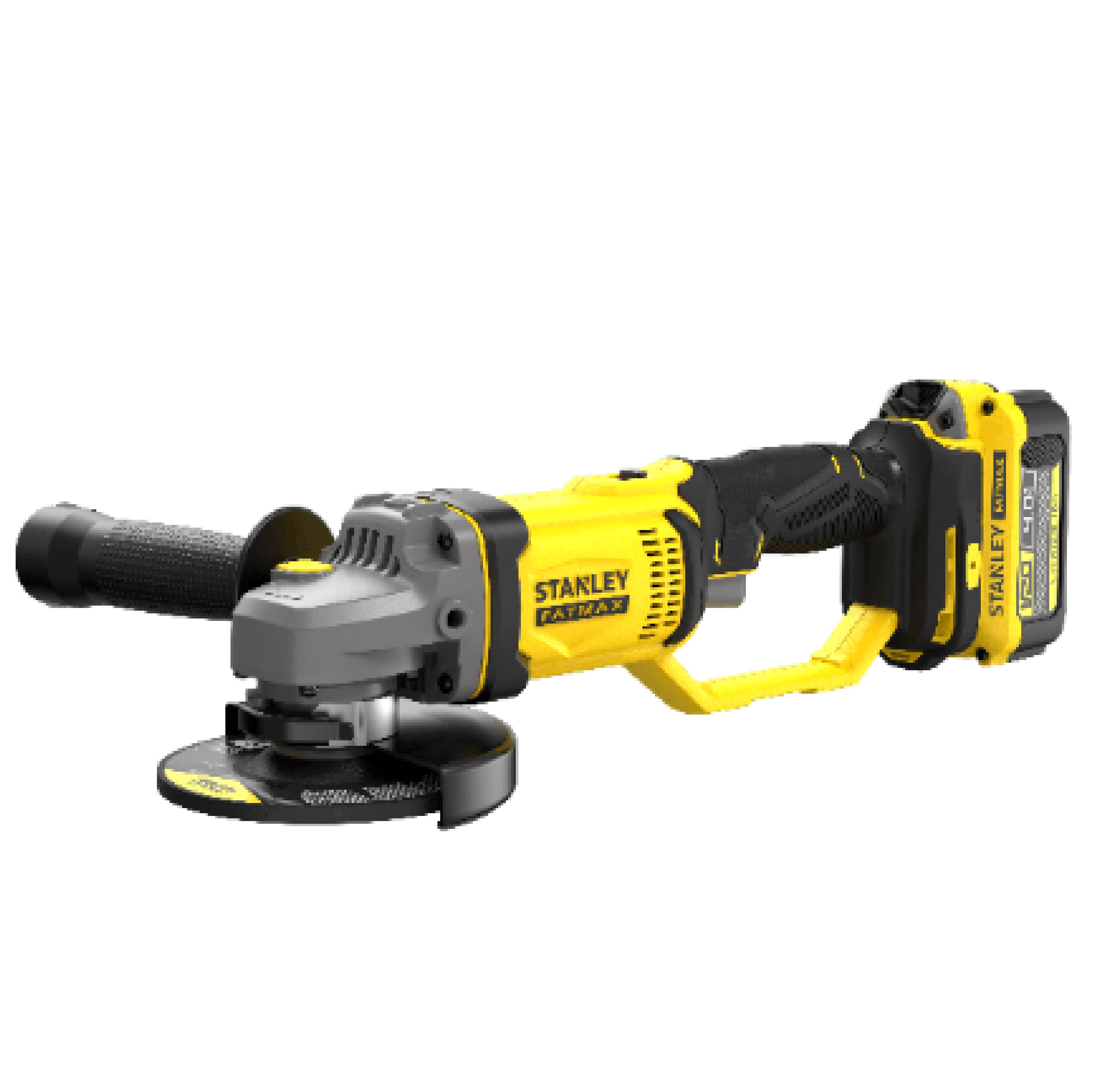 STANLEY เครื่องเจียรไร้สาย 4 นิ้ว 20V รุ่น SCG400M2K-B1 +แบตเตอรี่ 4.0Ah 2 ก้อน