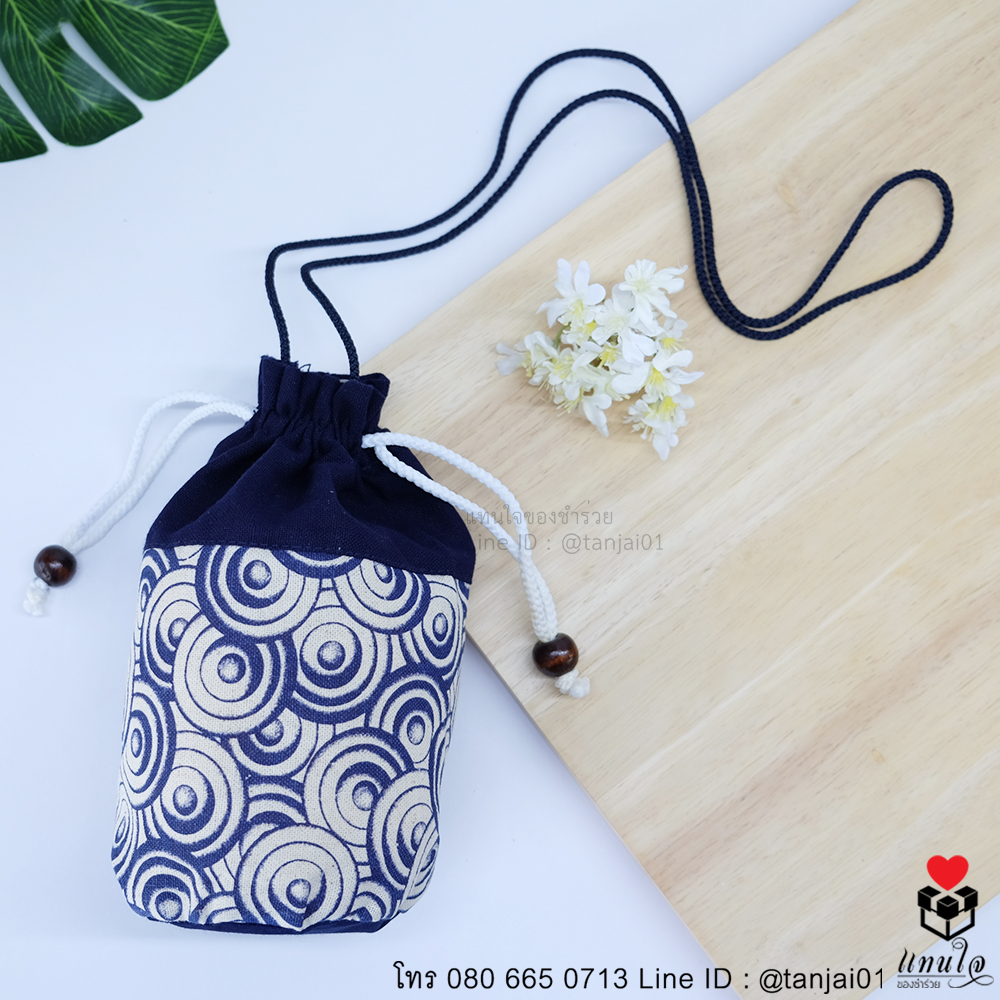 ของชำร่วยถุงผ้าคราม กระเป๋าผ้าก้นกลม กระเป๋าผ้าพื้นเมืองของชำร่วยงานแต่ง ของแจก สัมมนาคุณ ของที่ระลึกงานเกษียณ ราคาส่ง 6