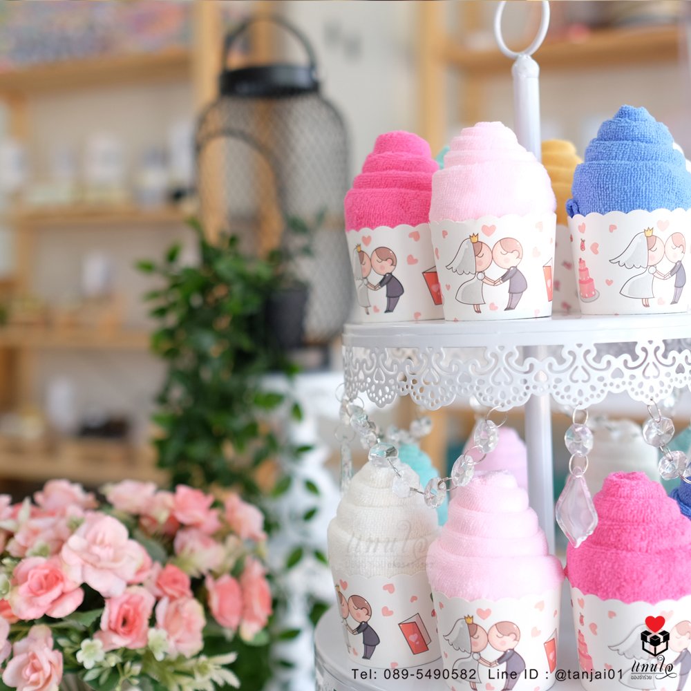 ของชำร่วยงานแต่ง ไอเดียของชำร่วย ผ้านาโนม้วนไอติม ขนาดผ้าเช็ดผม ของชำร่วยงานมีประโยชน์