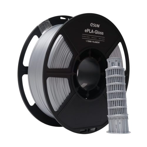 # Silver สีเงิน #eSUN ePLA-Gloss 1.75mm 1 Kg. ePLA Gloss 3d Printer Filament เส้นใยพลาสติก วัสดุการพิมพ์