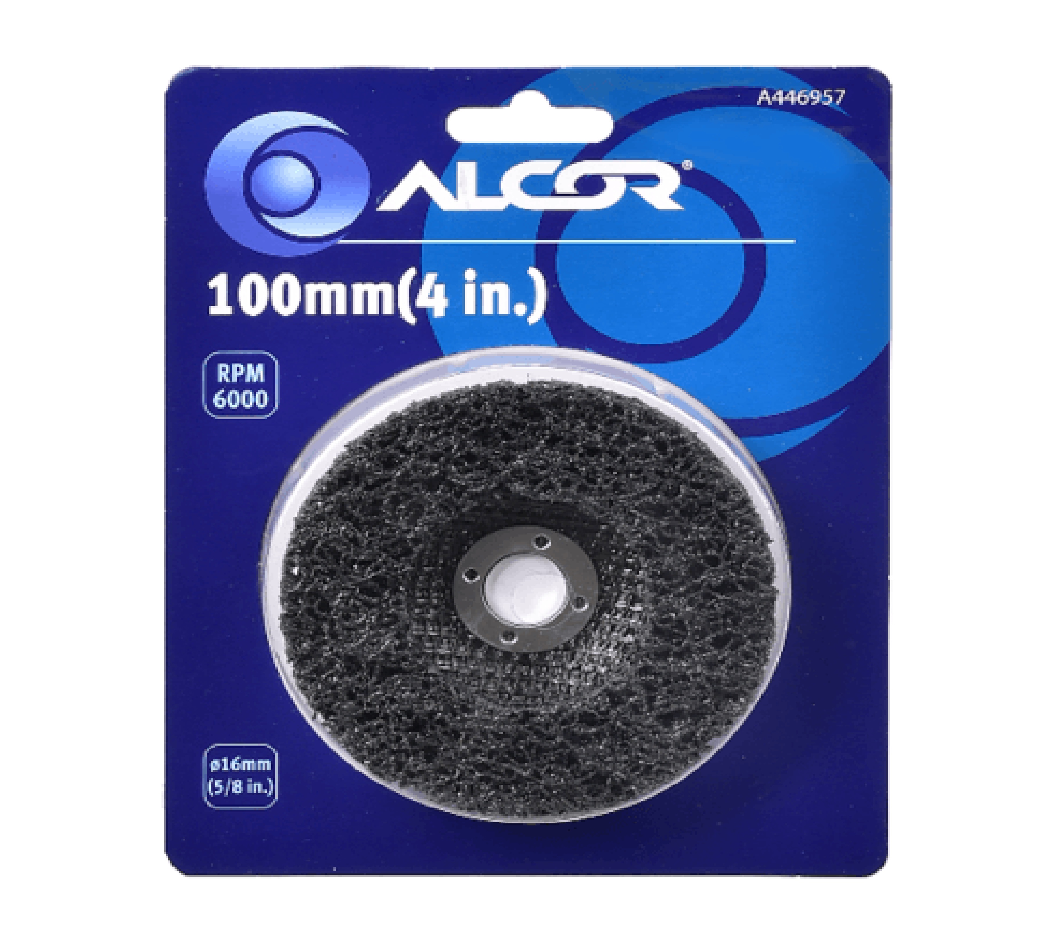แผ่นขัดลอกสนิม 100MM(4”) รูแกน 16MM รุ่น A446957 ALCOR