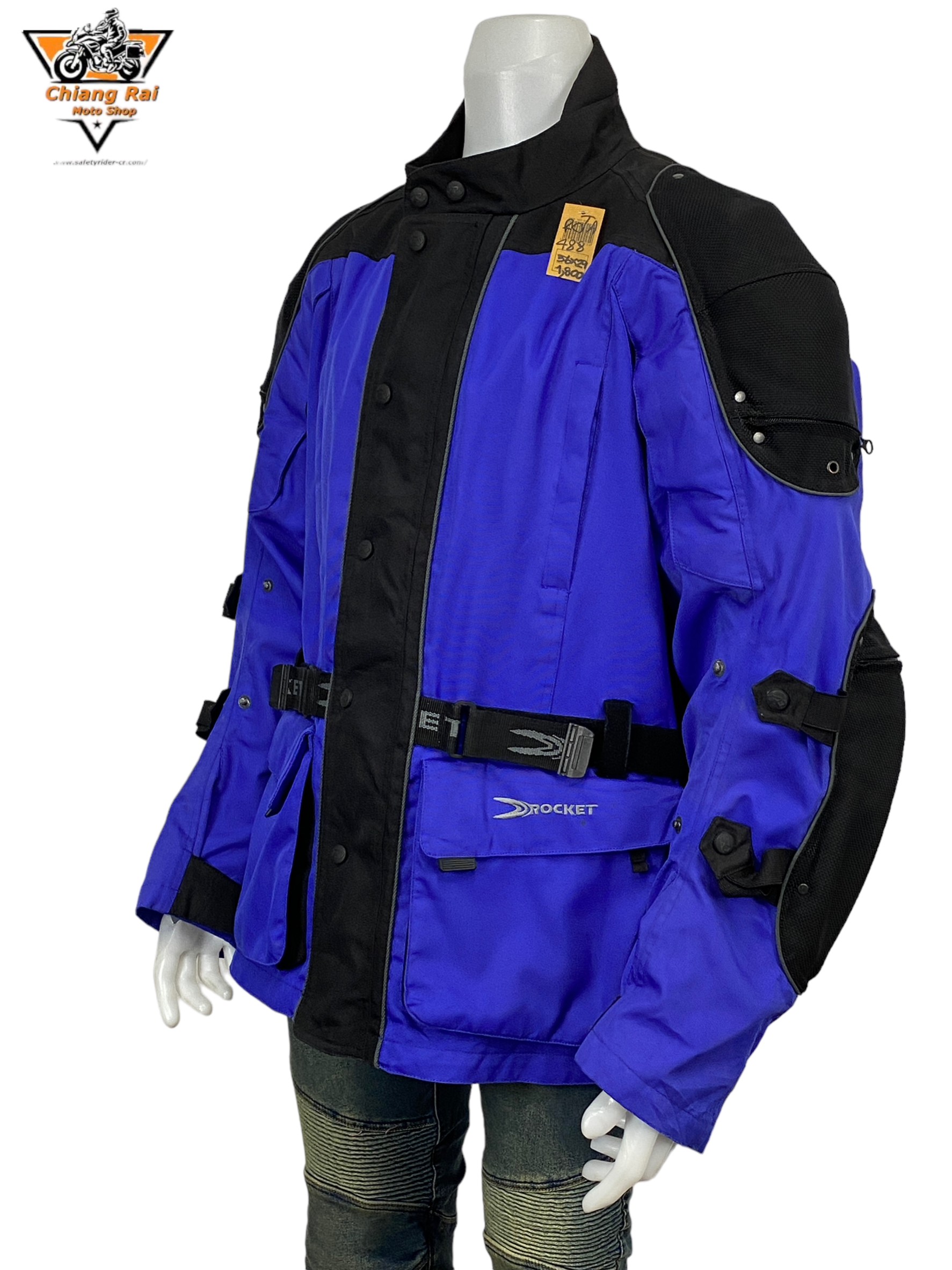 เสื้อขี่มอเตอร์ไซด์( มือสอง) RCTA 488: อก 56" ยาว 29" (2XL) **JOE ROCKET**