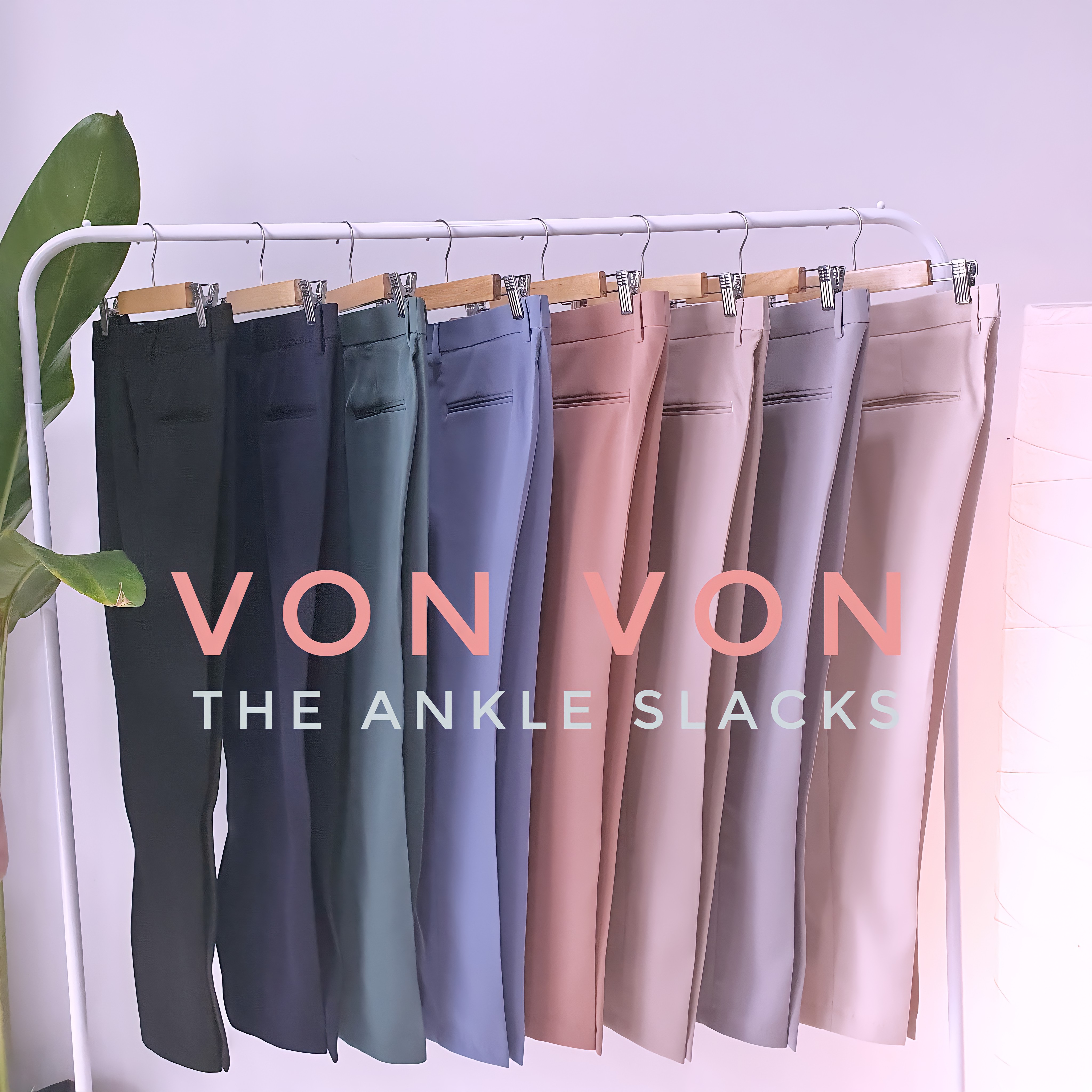 THE ANKLE SLACKS กางเกงสแล็ค 9 ส่วน - VON VON