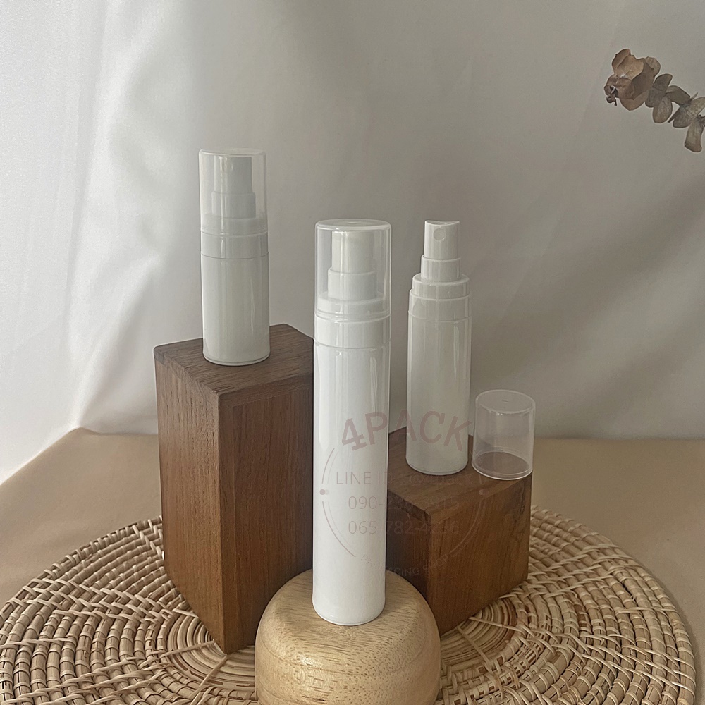 (กล่องละ50ใบ)ขวดพลาสติกสูญญากาศ+หัวสเปรย์ ขนาด15ml/30ml/50ml