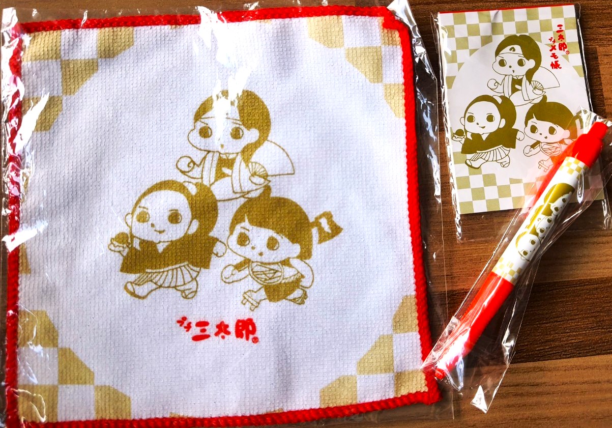 Set ผ้าเช็ดหน้า + ดินสอกด +สมุดโน๊ต จากญี่ปุ่น ผ้าเช็ดหน้า Size : 20 x 20 cm